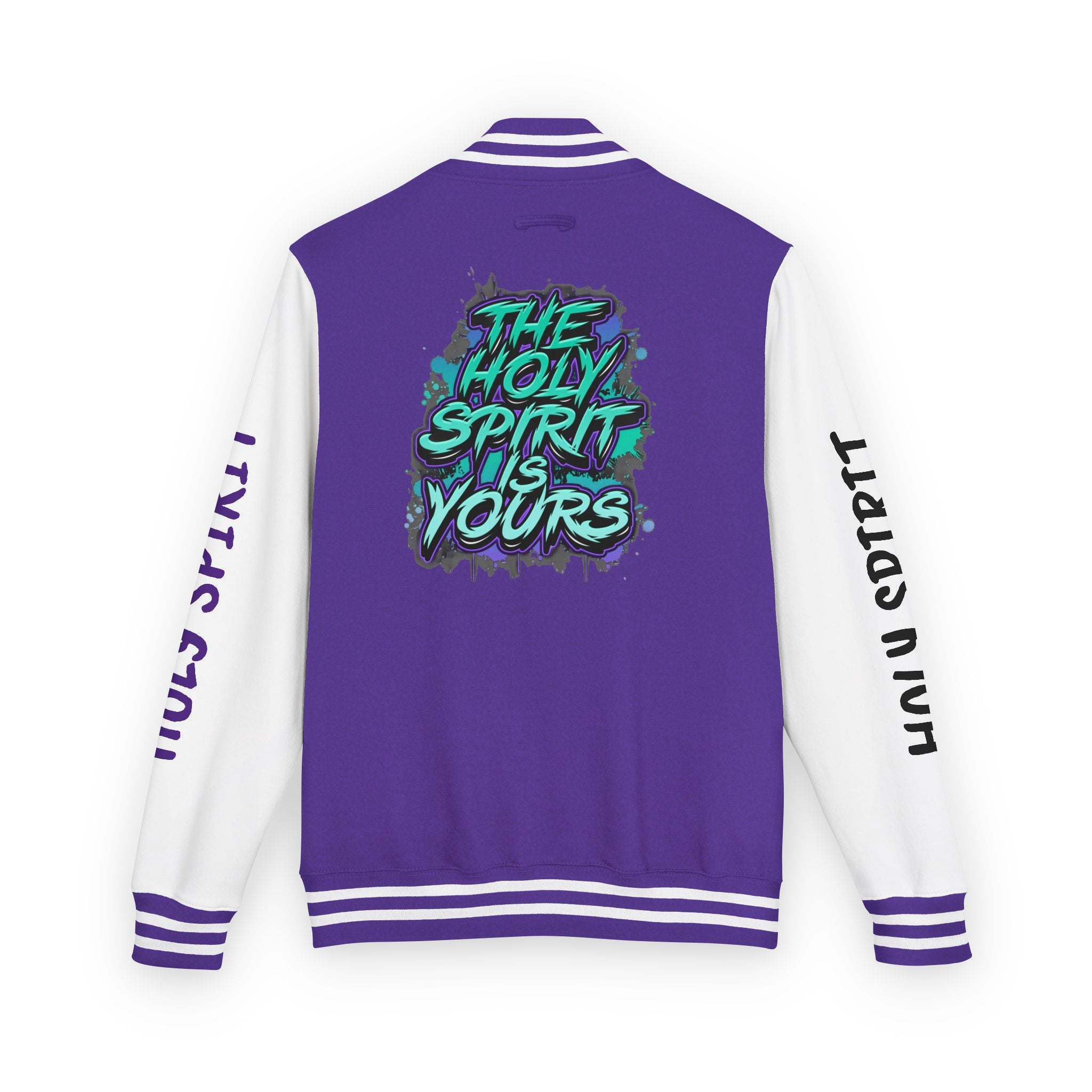 Letterman Jacket — "The Holy Spirit Is Yours" Graphic