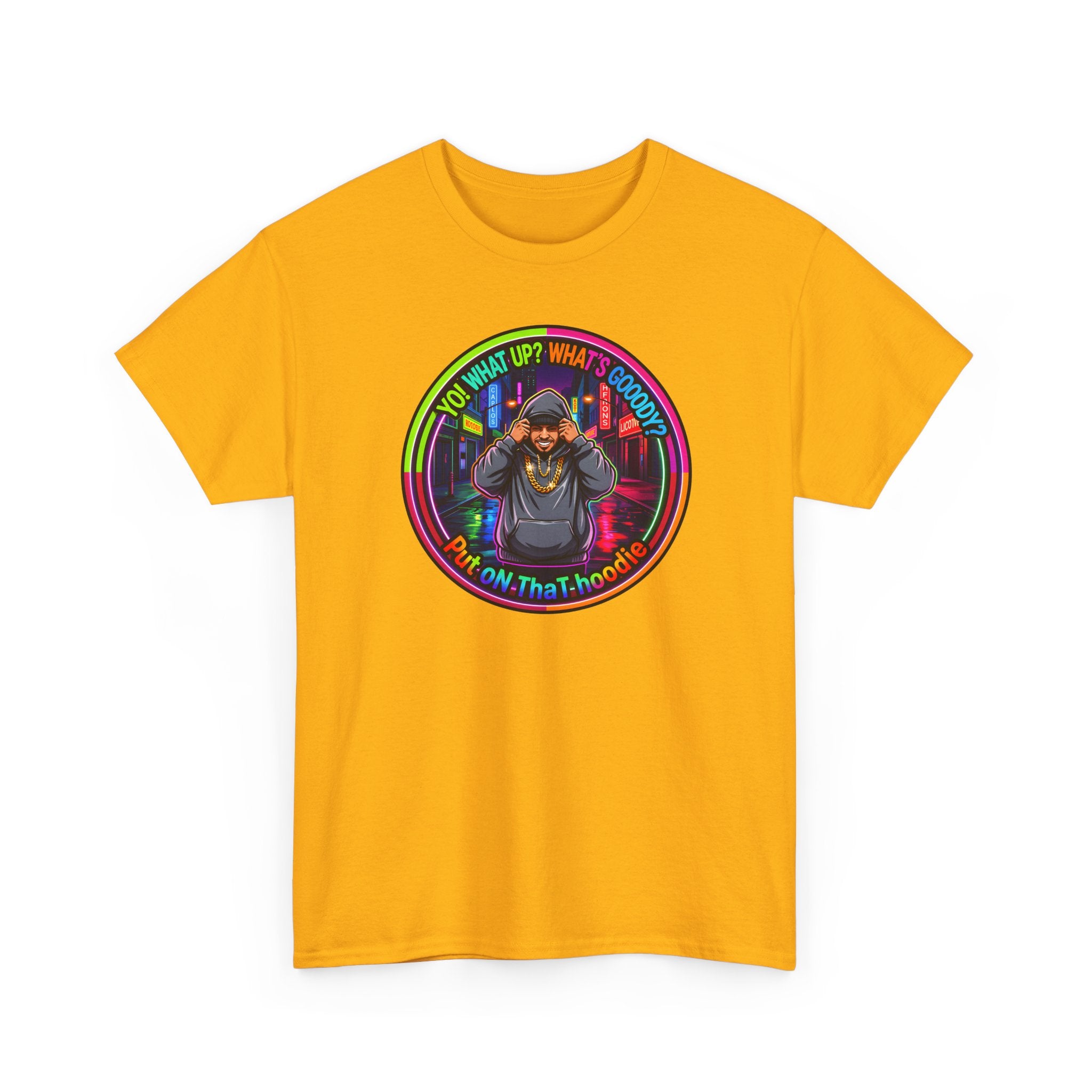 Men's T-Shirt Graphic- "Yo! What's up?  What's Goooody?"