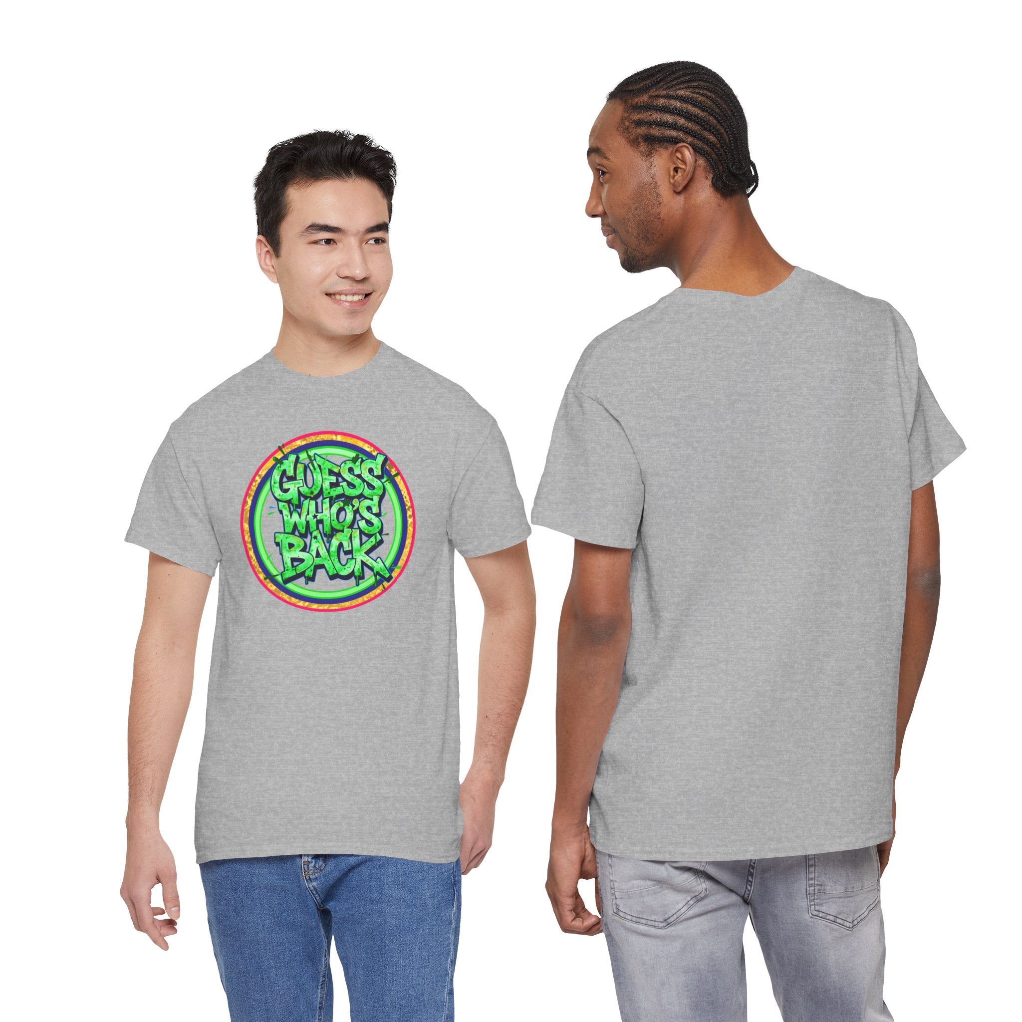 T-Shirt — "Guess Who's Back" Retro Graffiti Tee