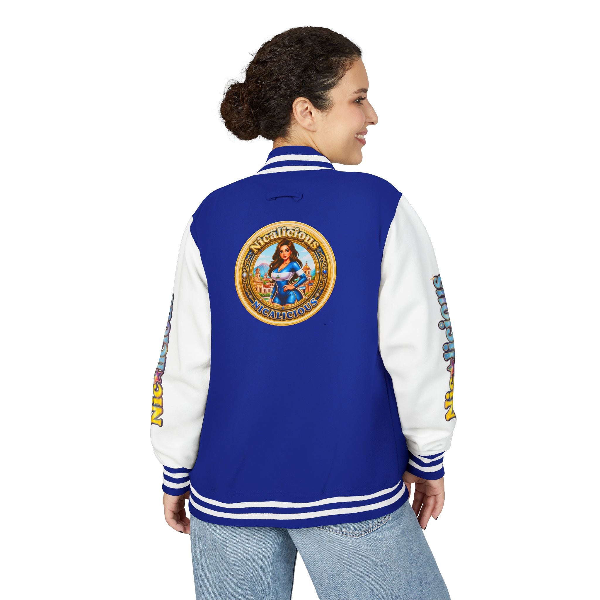 Letterman Jacket — 'Nicalicious' Retro Varsity Bomber