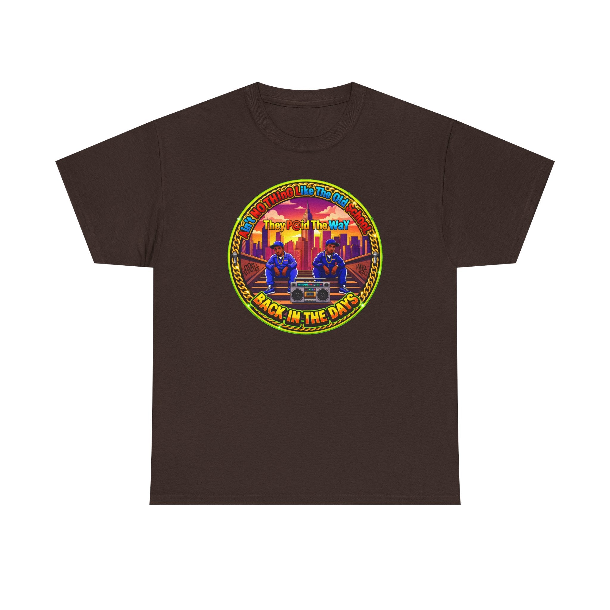 T-Shirt — Retro Sunset 'Aint No Thing Like The Old School' Graphic Tee
