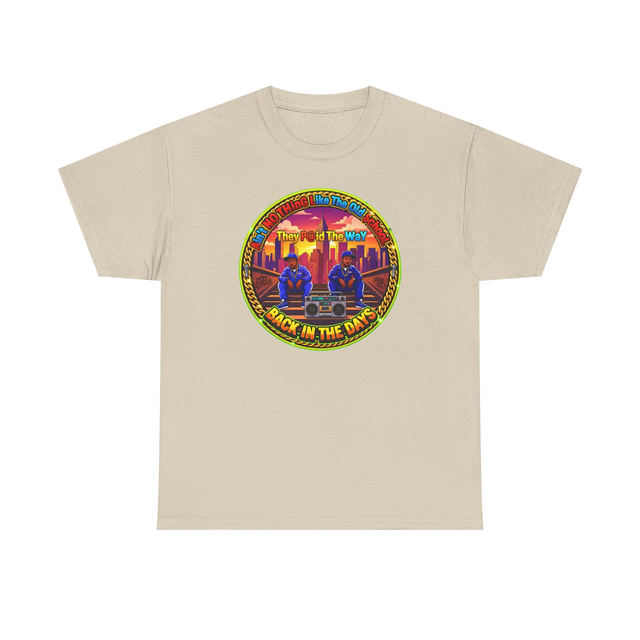 T-Shirt — Retro Sunset 'Aint No Thing Like The Old School' Graphic Tee