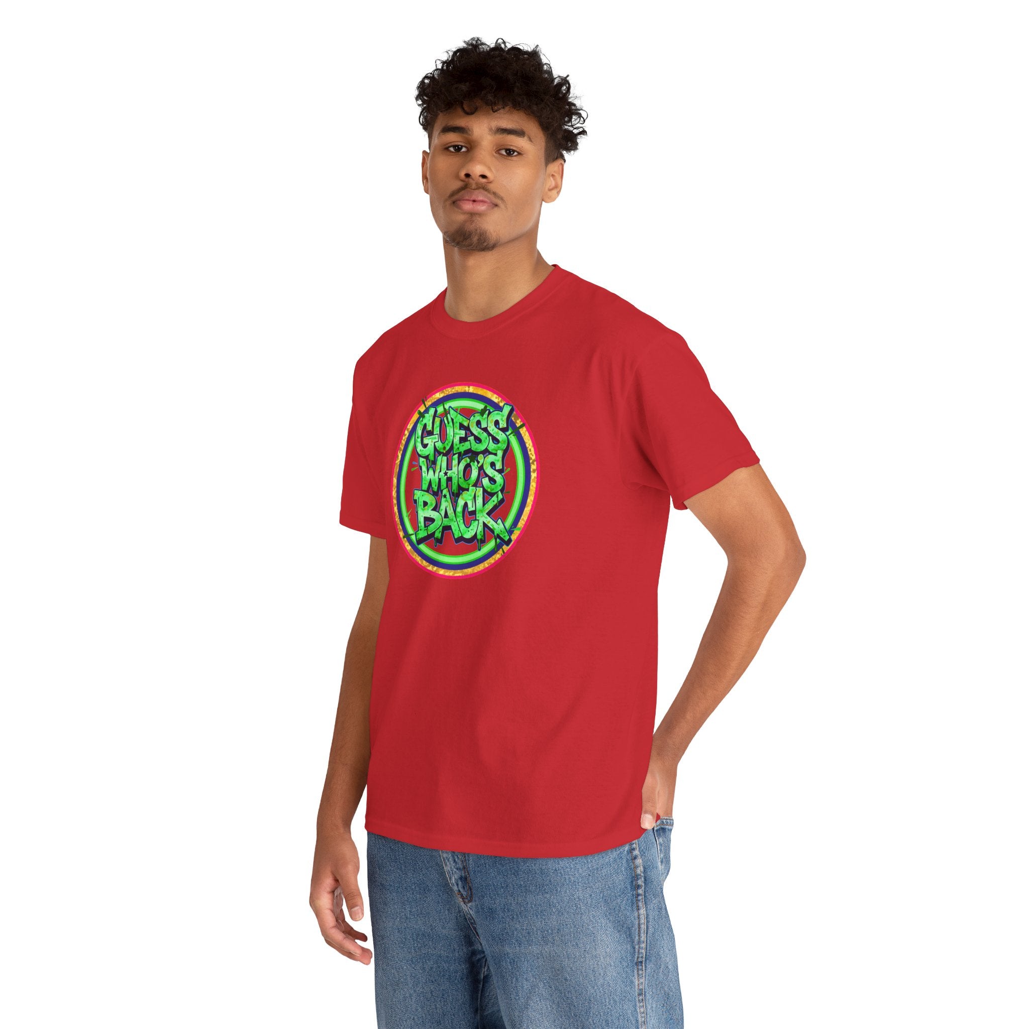 T-Shirt — "Guess Who's Back" Retro Graffiti Tee