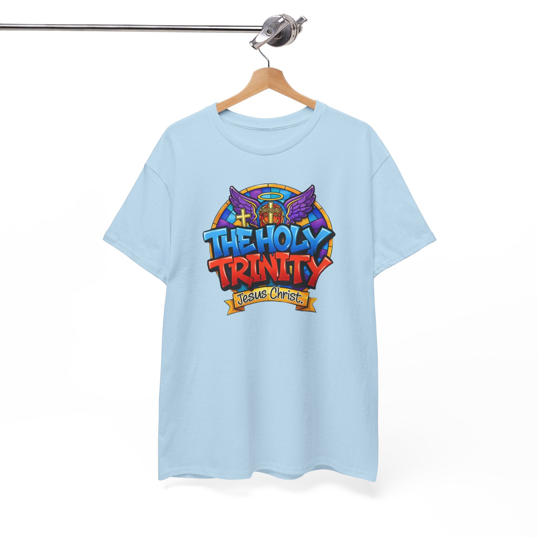 Christian T-Shirt — "The Holy Trinity: Jesus Christ" Colorful Faith Tee