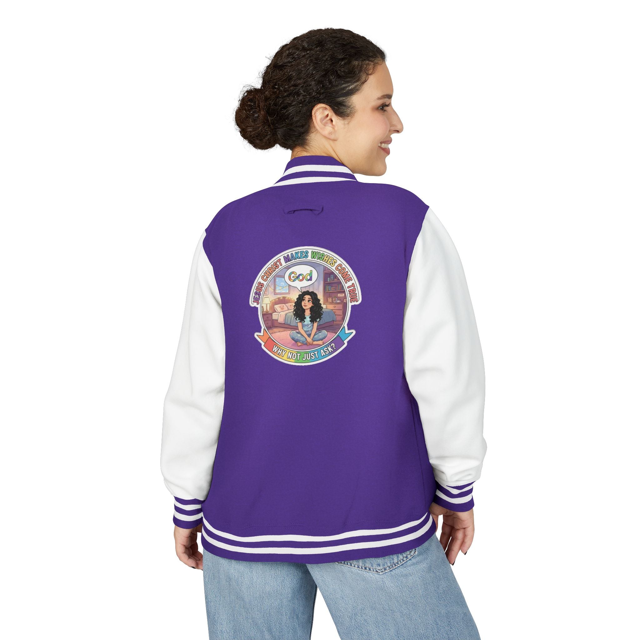 Spiritual Soul Seeker – "I Choose God" Inspirational — Retro Gamer Club Varsity Jacket