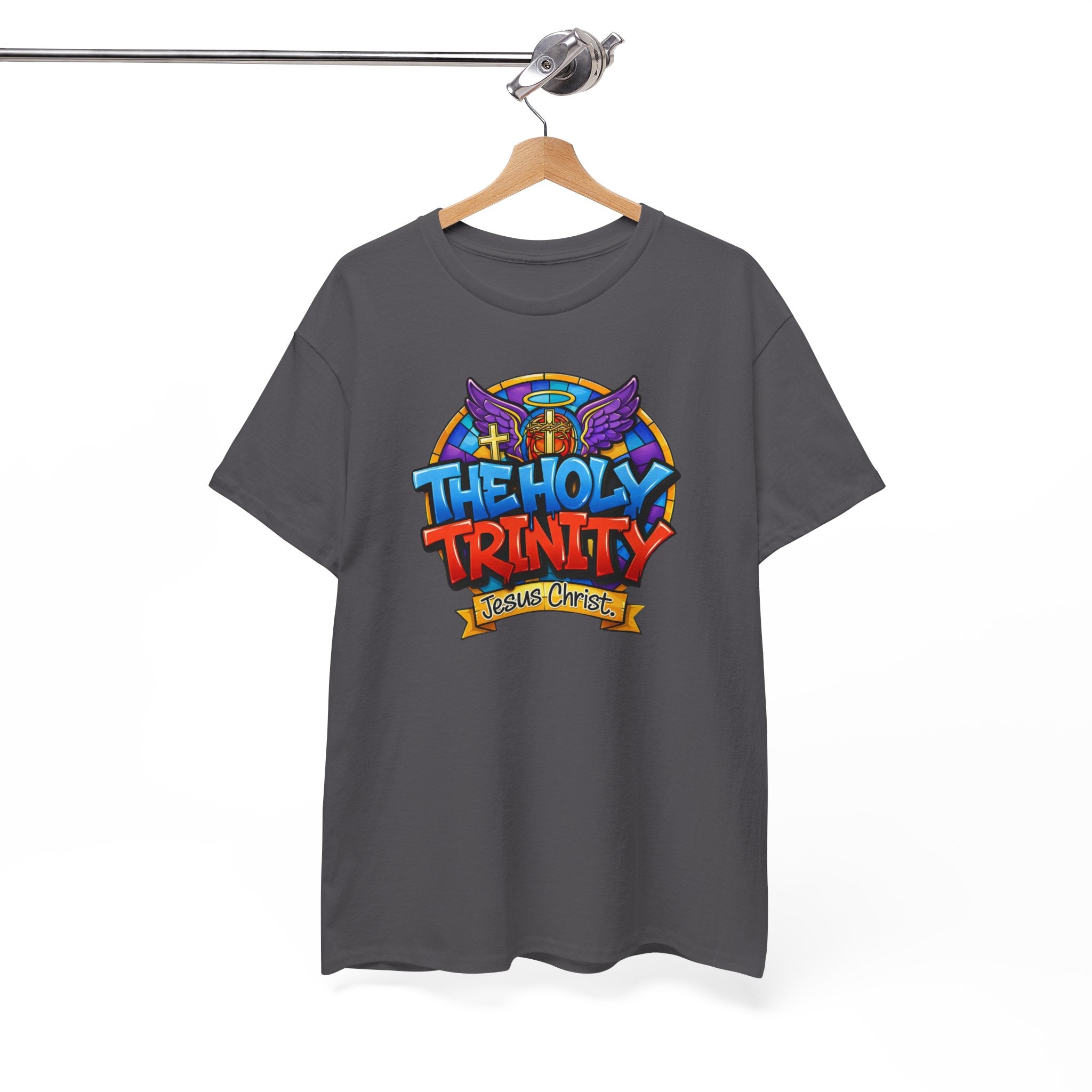 Christian T-Shirt — "The Holy Trinity: Jesus Christ" Colorful Faith Tee