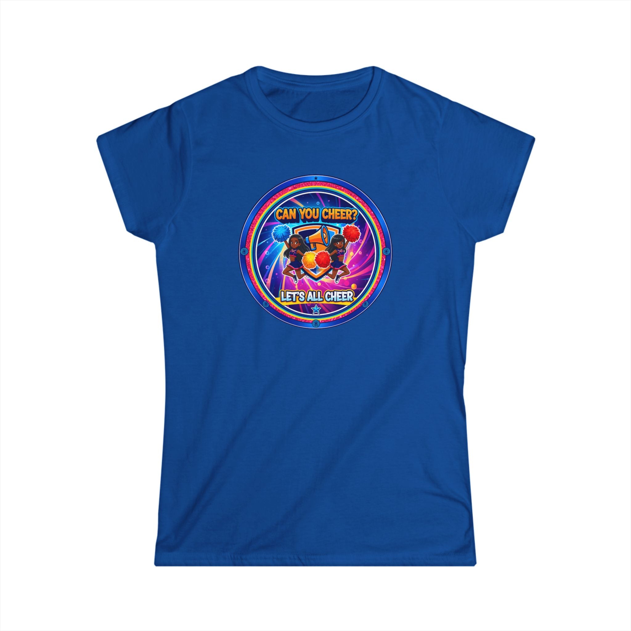 Can You Cheer? Let's All Cheer " Women's Tee — RetroCheers Graphic