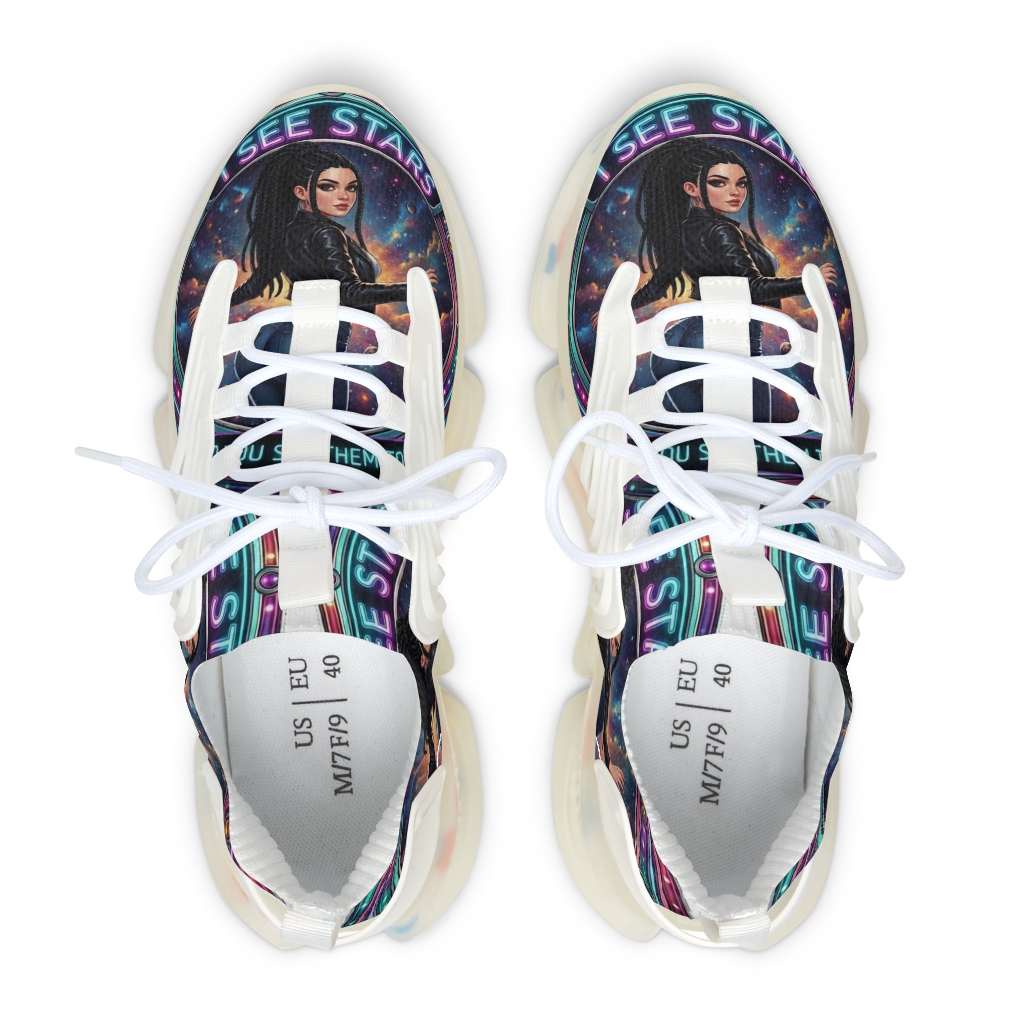 Women's Mesh Sneakers — Galaxy 'I See Stars' Athletic Shoes