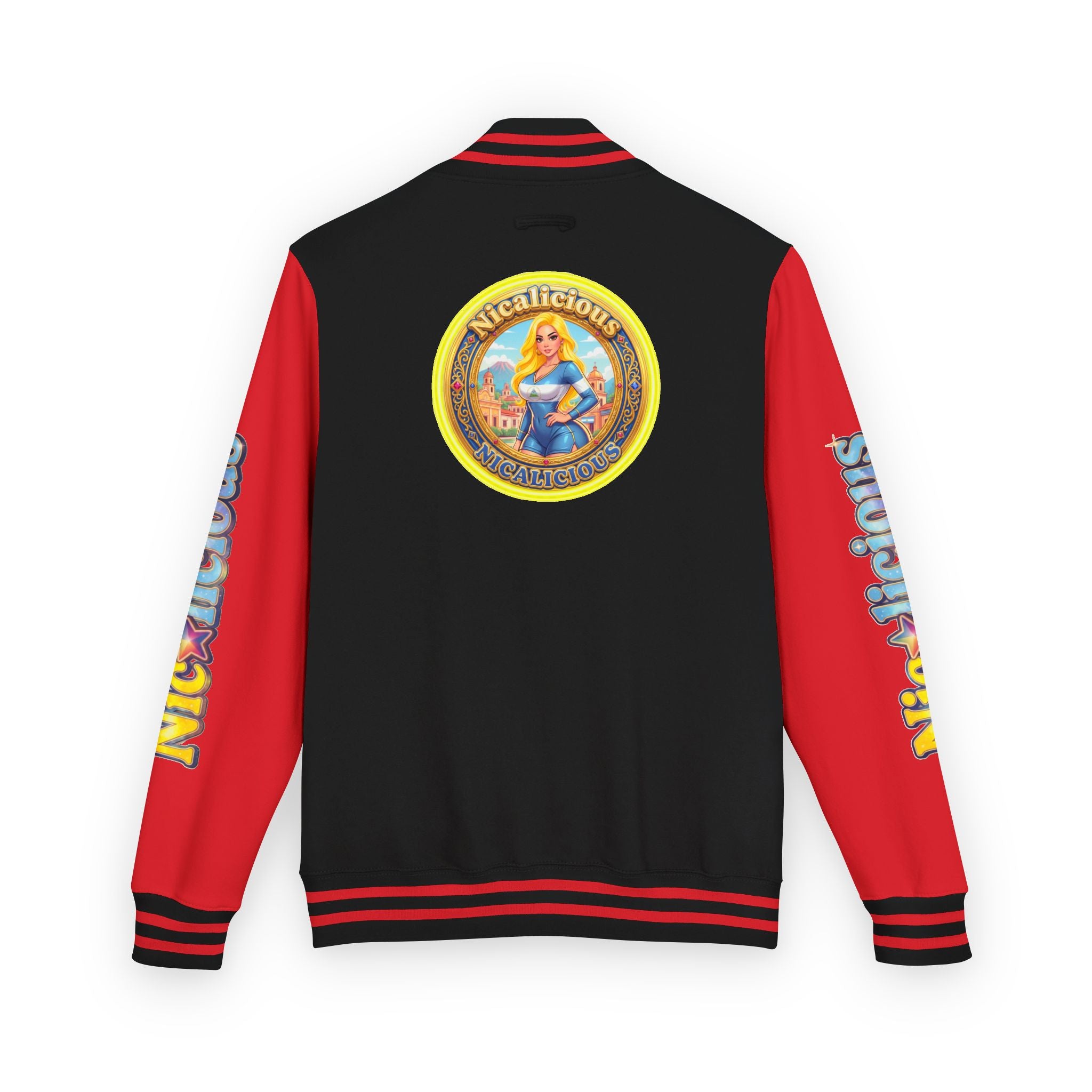 "Nicalicious" Varsity Jacket — Retro Pinup Letterman Jacket