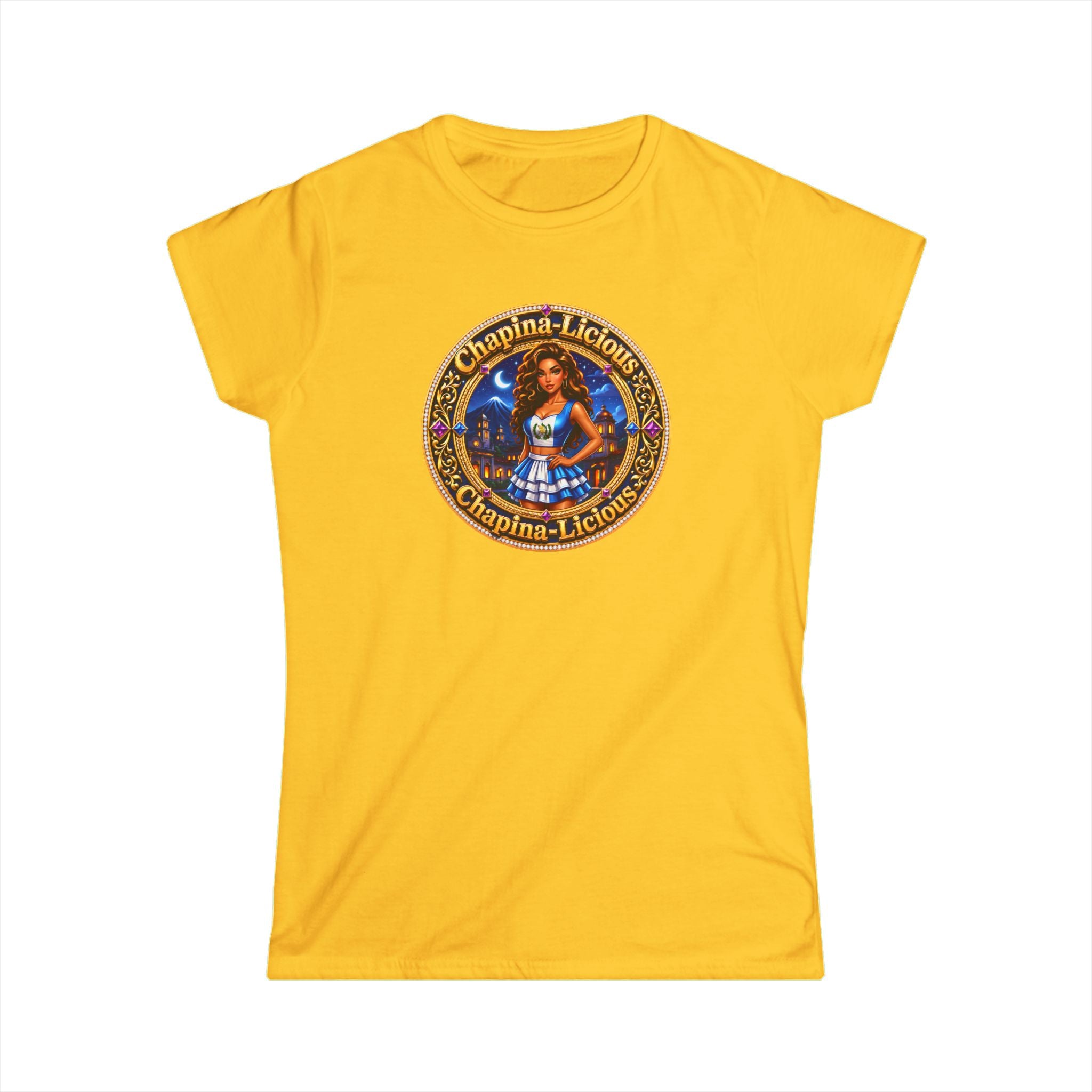 Oktoberfest Dirndl Girl Graphic Tee — 'Chapina-Licious' Retro Beer Festival T‑Shirt