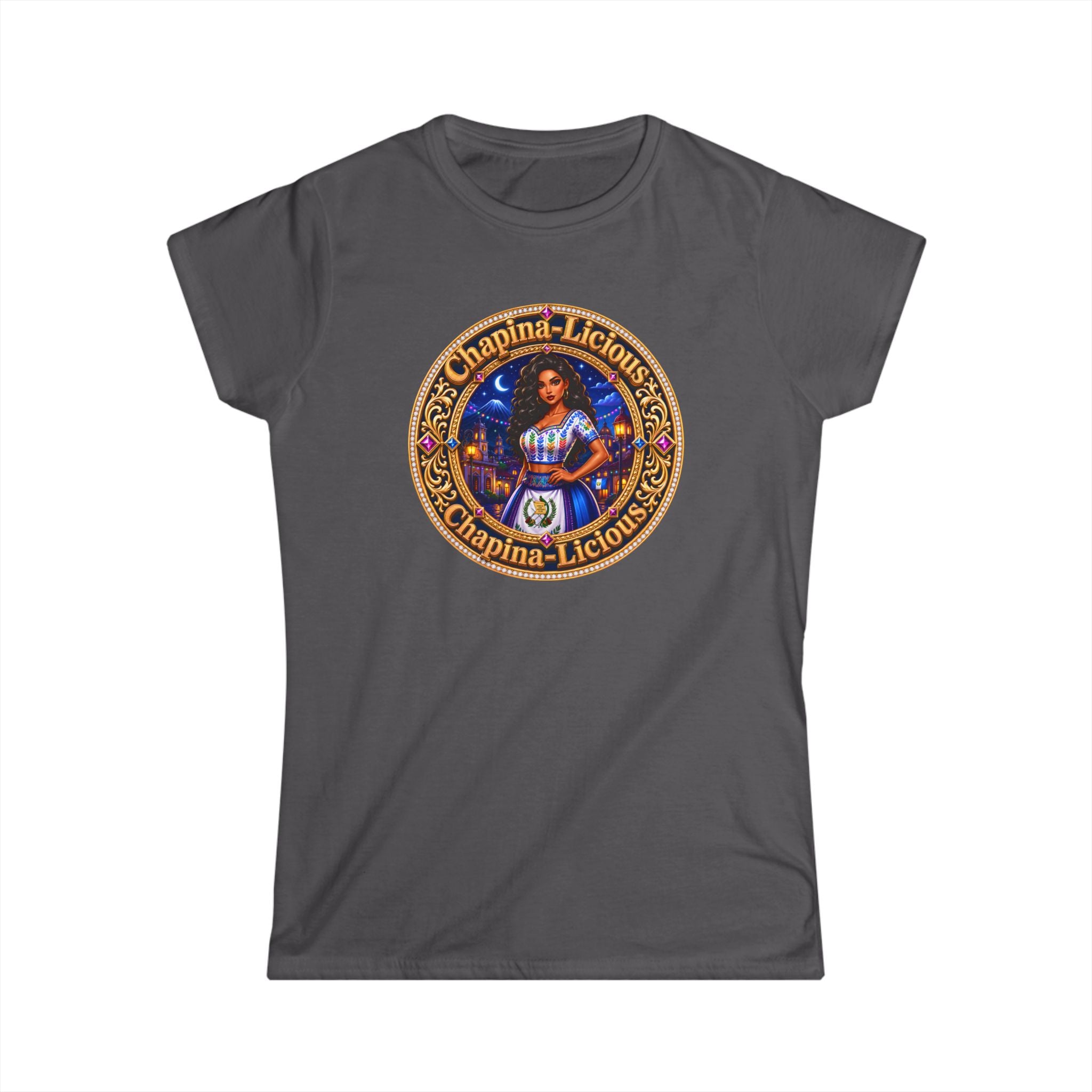Vintage "Chapina-Licious" Graphic Tee — Retro Latin Heritage Women's Shirt