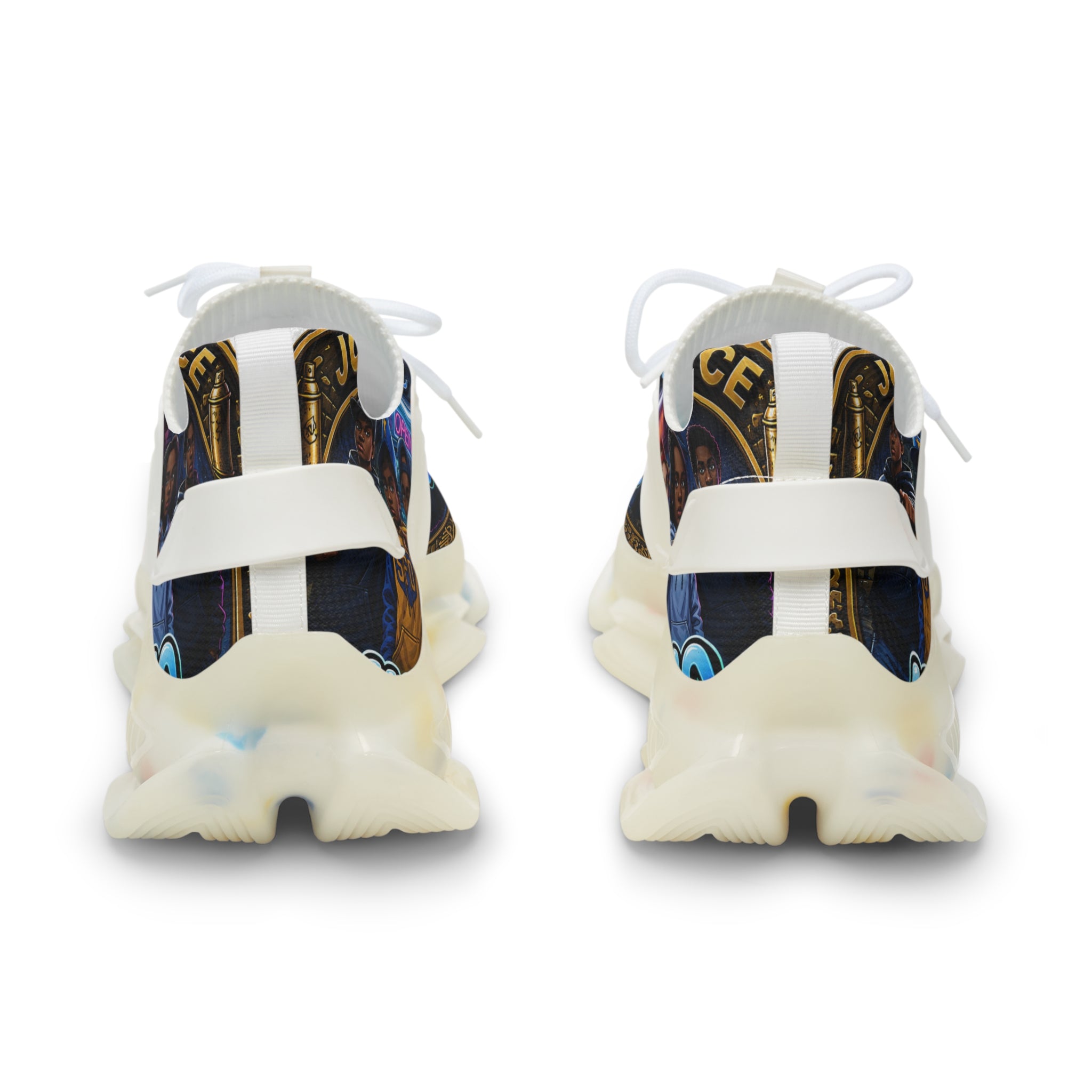 Mesh Sneakers — "Just Say No To The Puffy Juice"" Graphic Runner