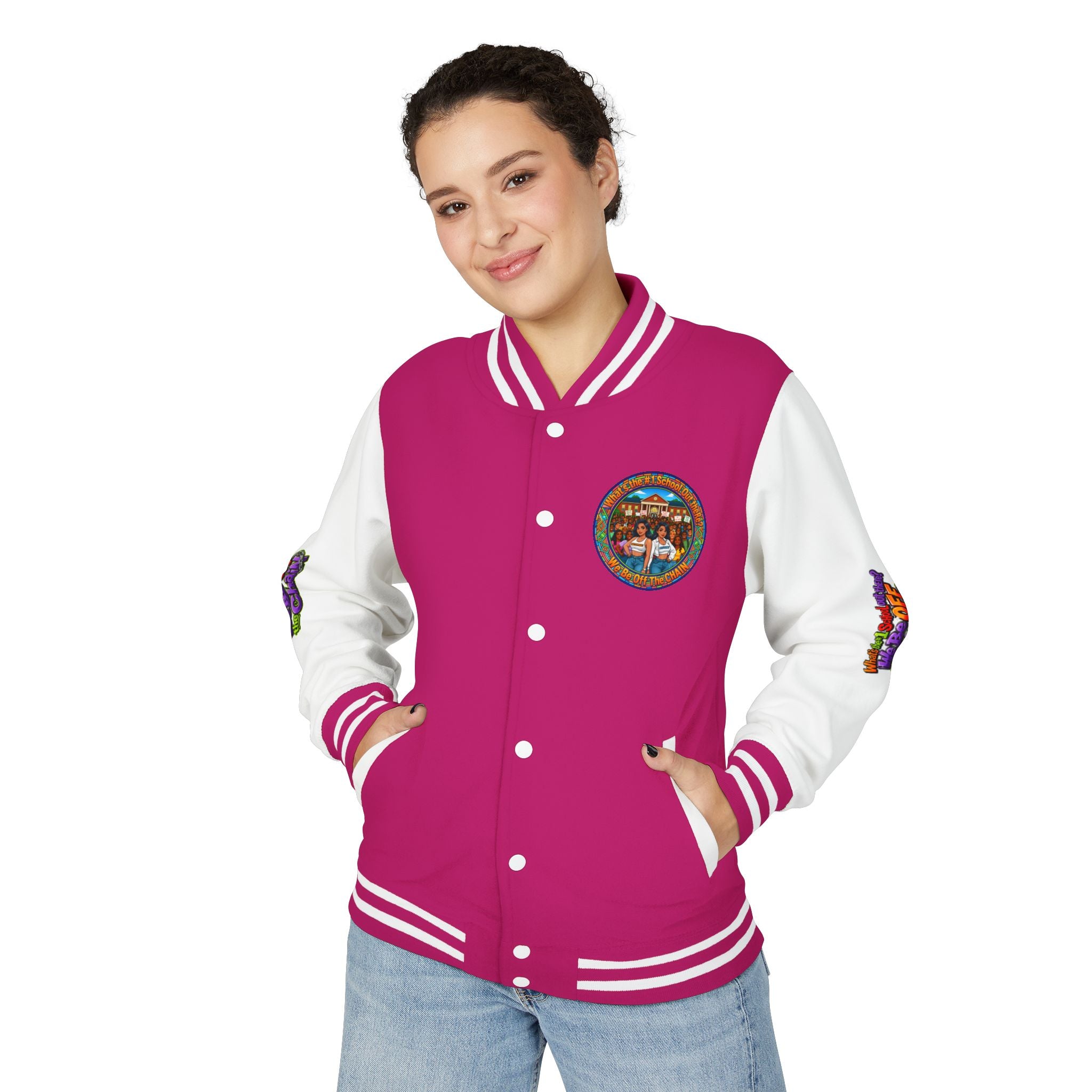 Letterman Jacket — Retro High School Crew Design (We’ll Be Off the Chain)