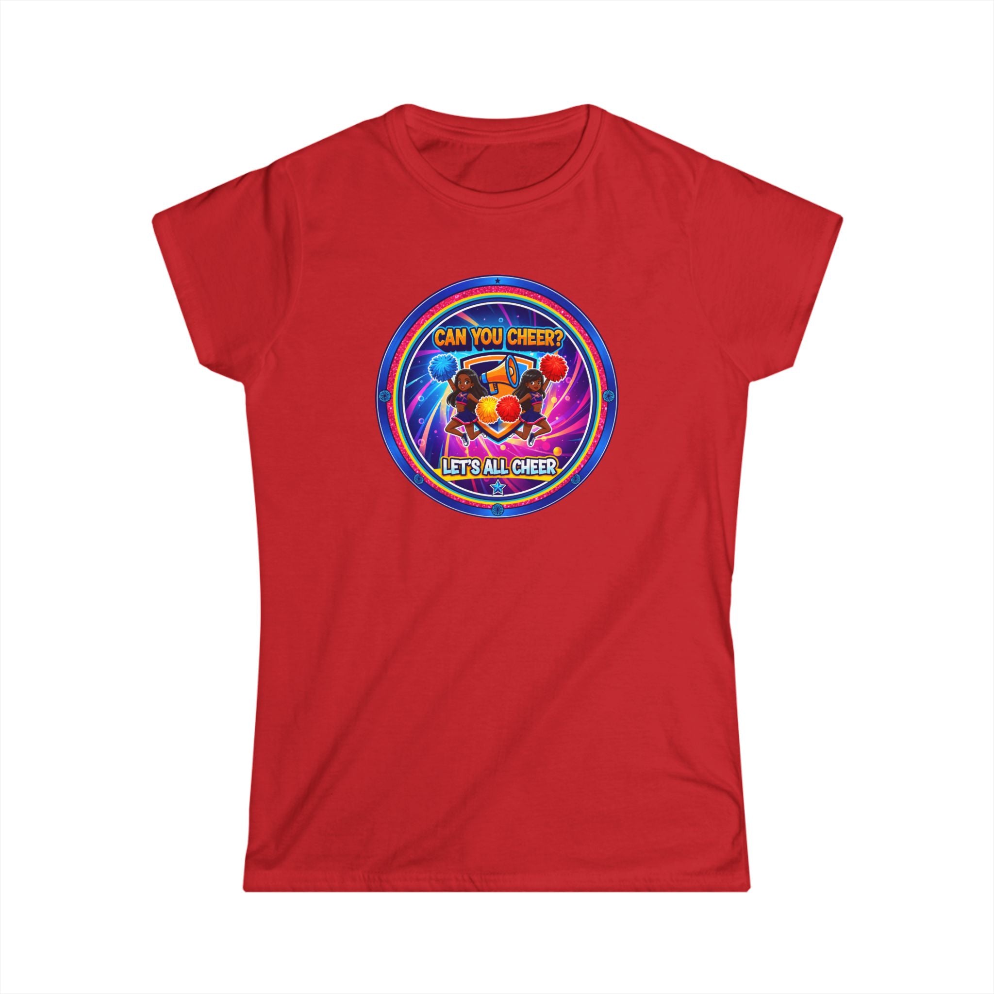 Can You Cheer? Let's All Cheer " Women's Tee — RetroCheers Graphic
