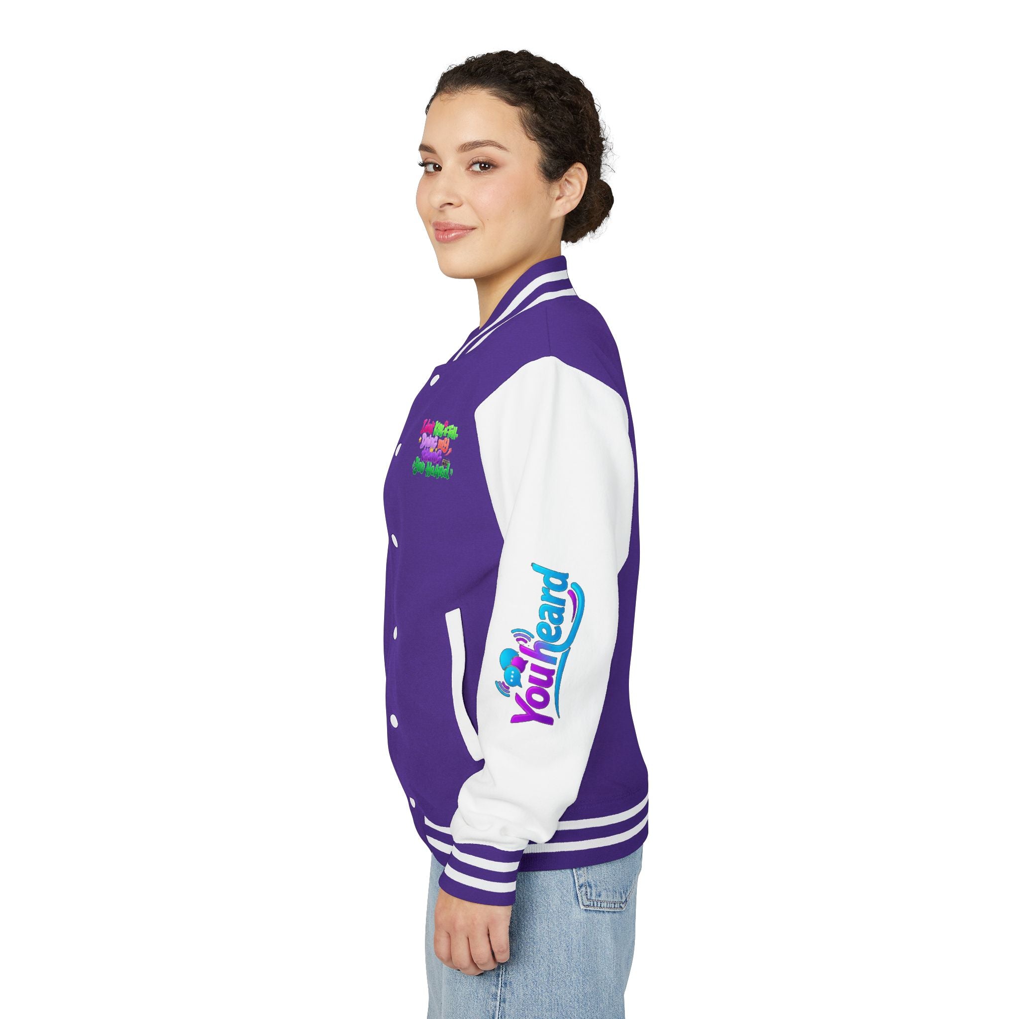 Letterman Jacket — "I Don't Kiss-N-Tell, Doing My Thang You Heard" Colorful Streetwear