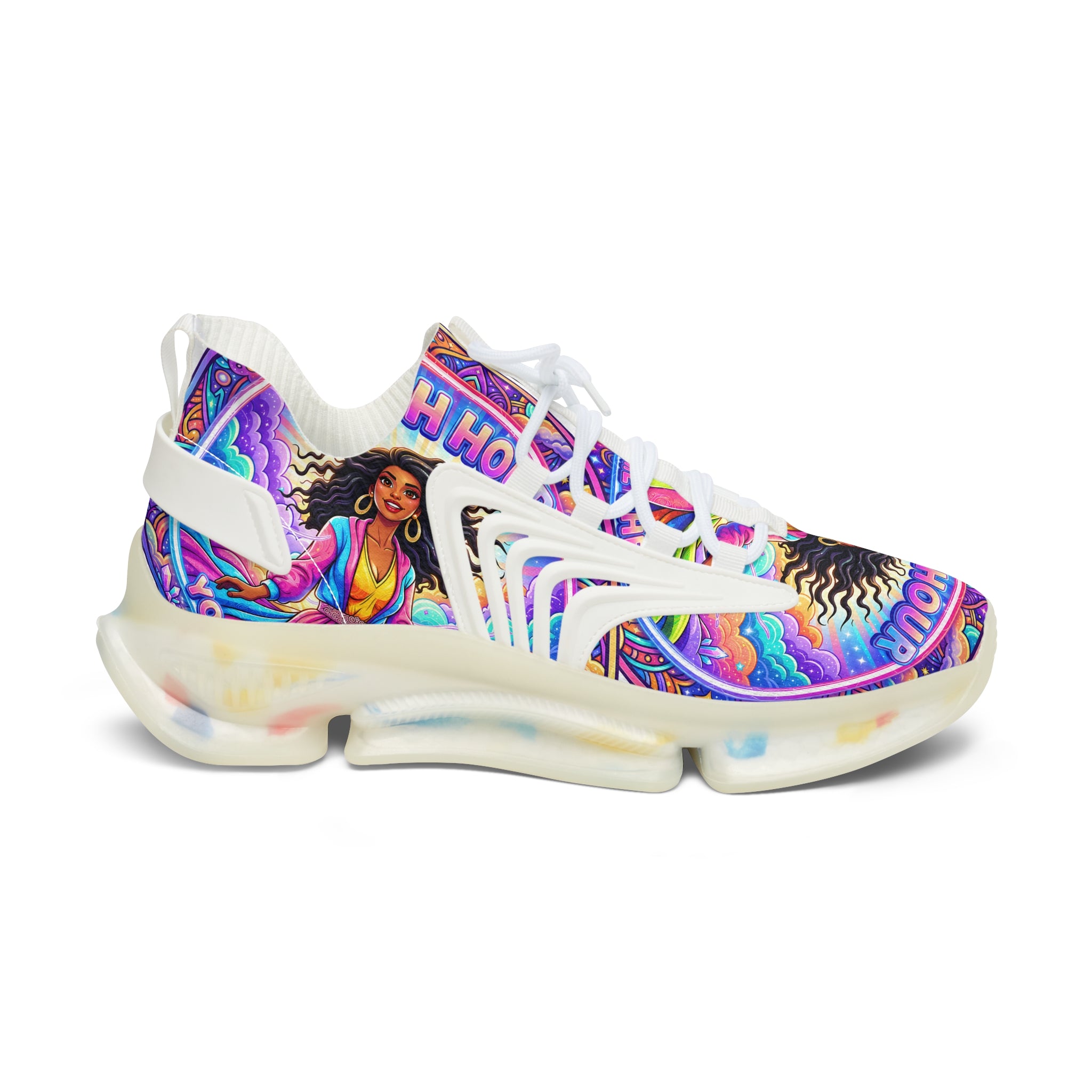 Women's Mesh Sneakers — Colorful Boho Goddess Athletic Shoes