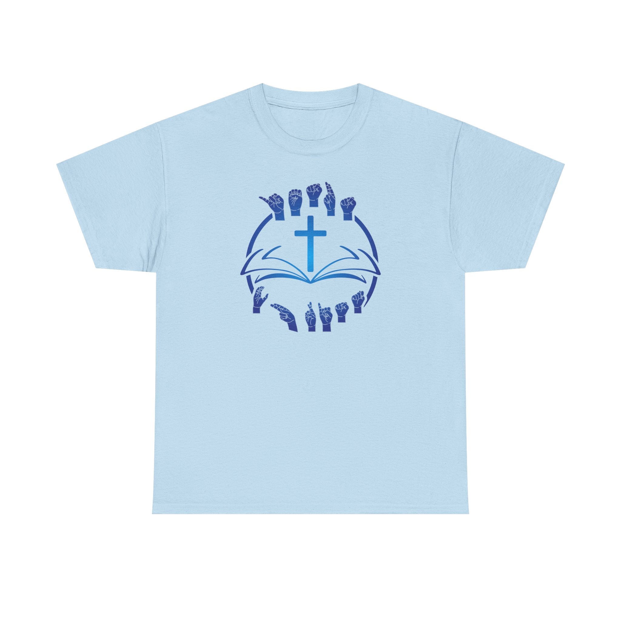 "Christian Bible Cross Sign Language "T-Shirt — Faith Prayer Hands Tee