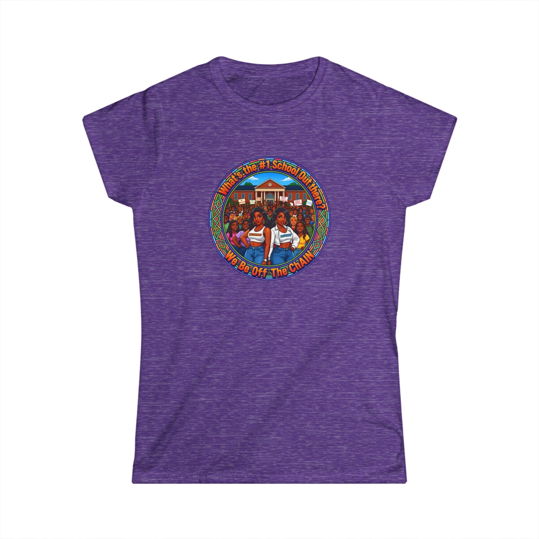 Women's Tee — Retro Graphic "What's The#1SchoolOutThere" Summer Vacation Shirt