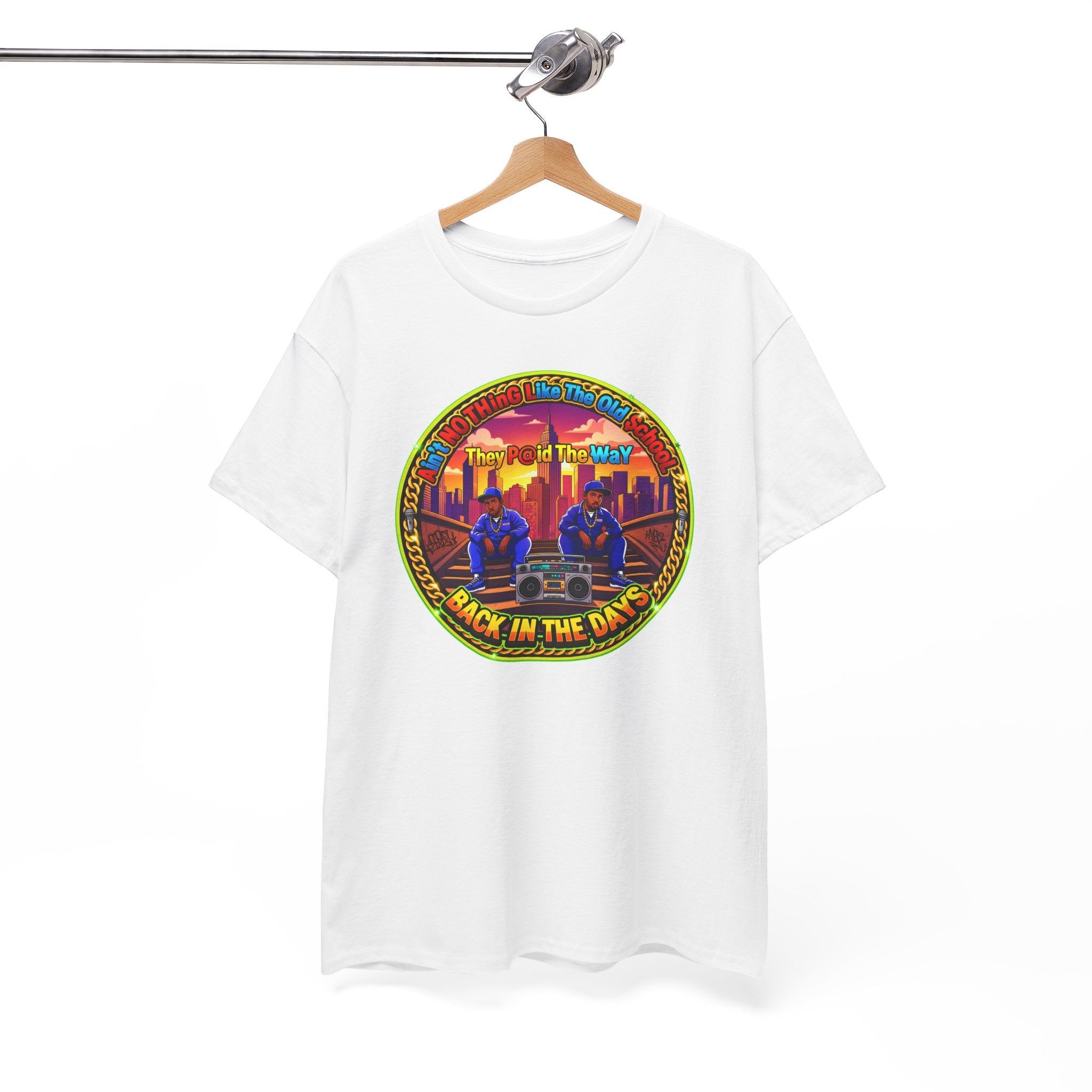 T-Shirt — Retro Sunset 'Aint No Thing Like The Old School' Graphic Tee