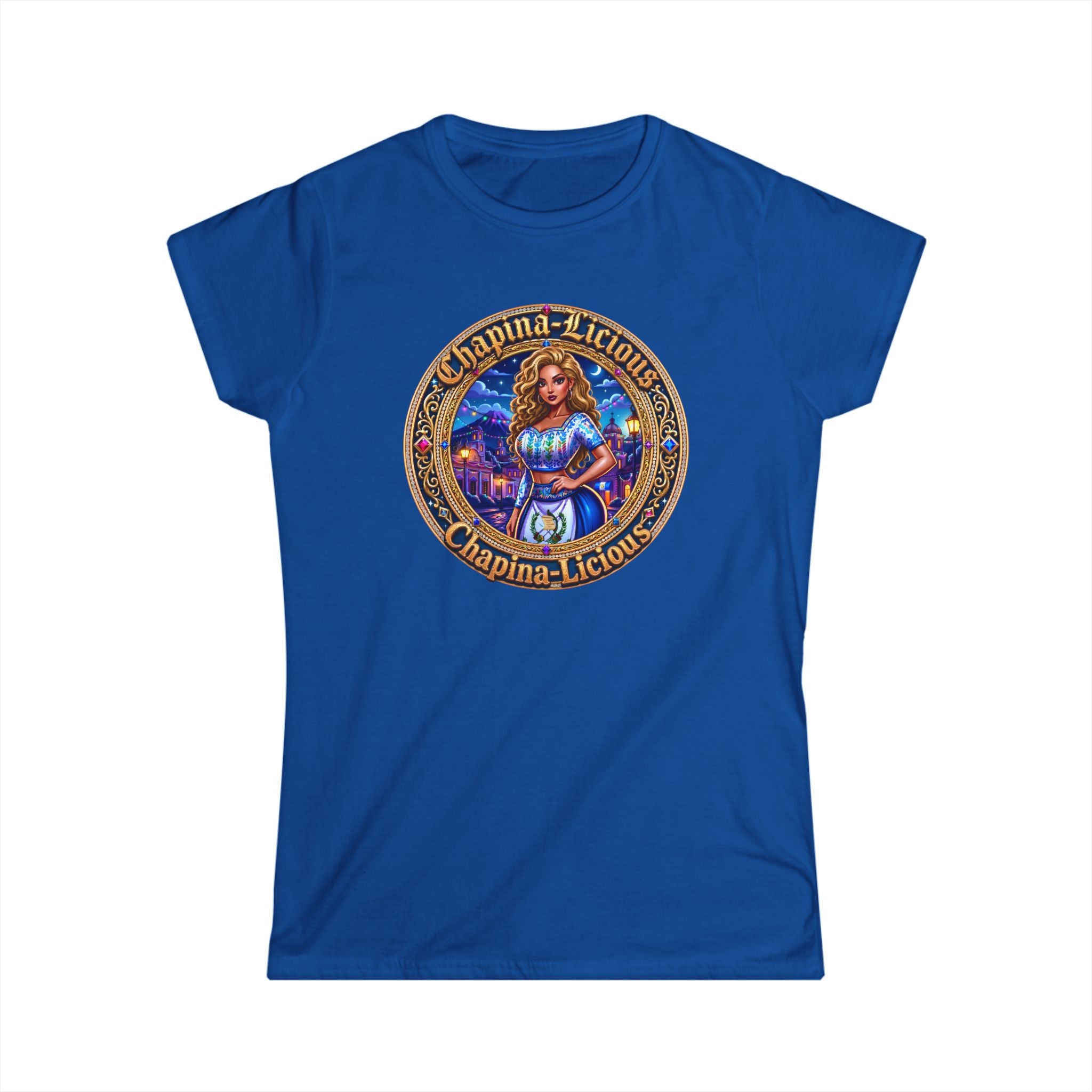 Women's Tee - "Chapina-Licious" Vintage Latin Girl Graphic
