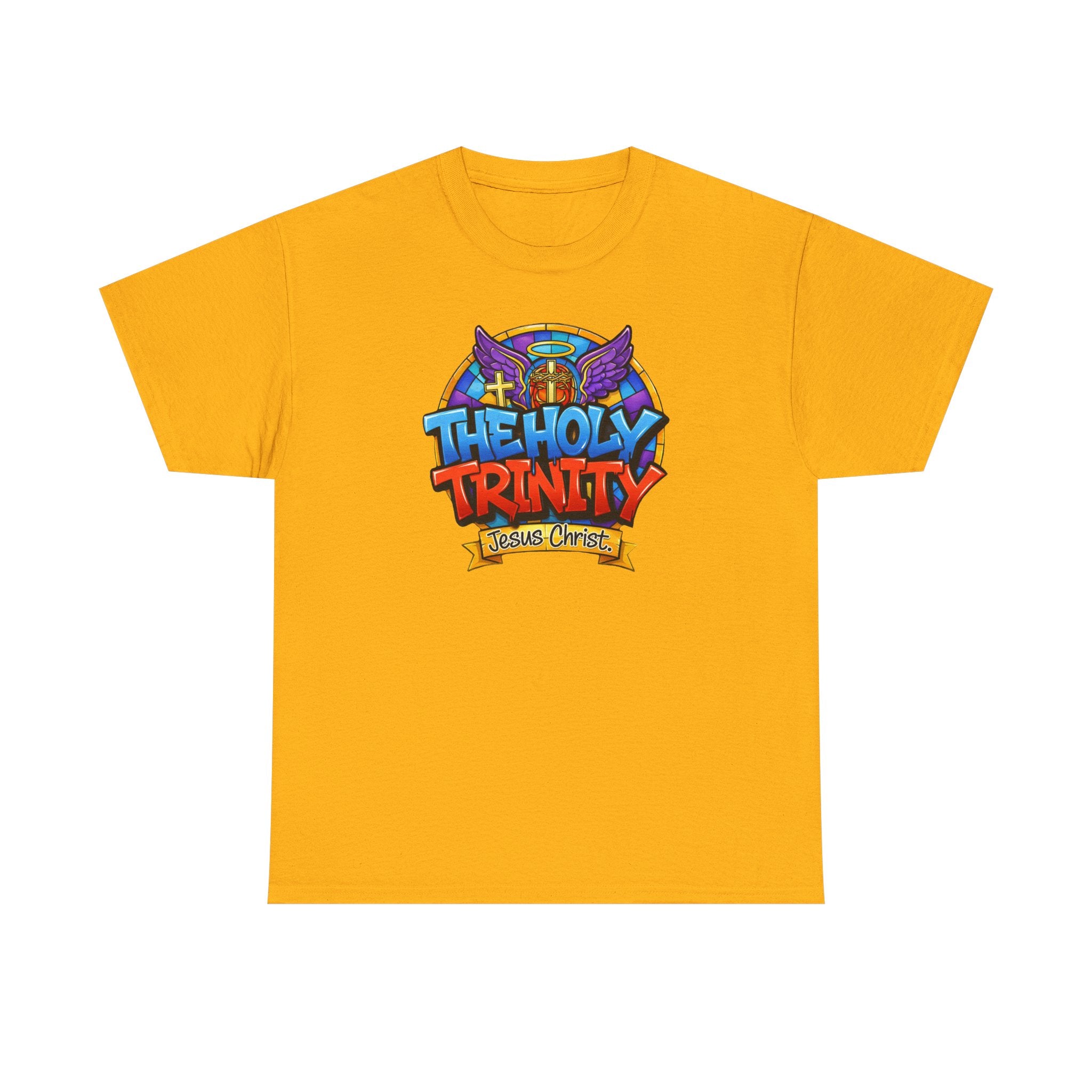 Christian T-Shirt — "The Holy Trinity: Jesus Christ" Colorful Faith Tee