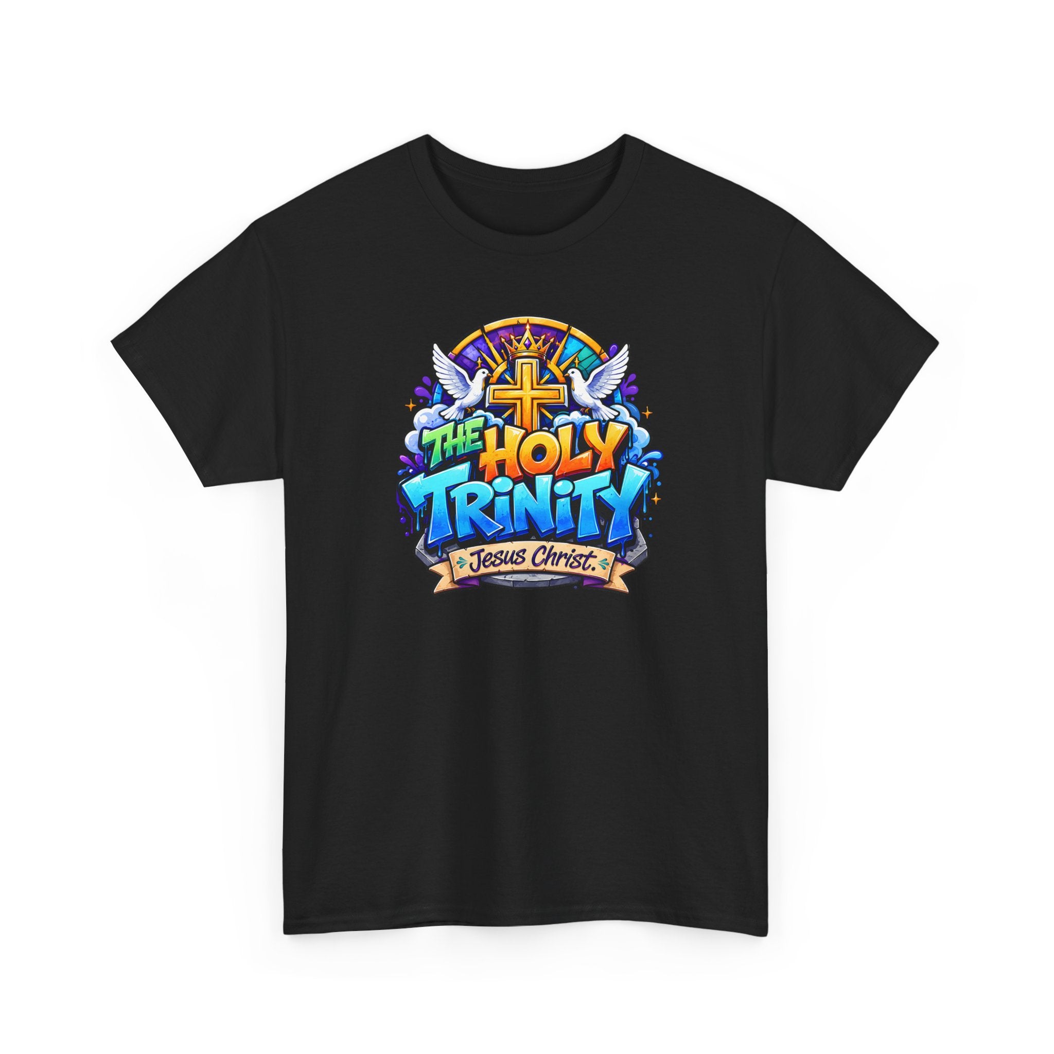 Christian Tee - "The Holy Trinity" Church Youth Graphic T-Shirt