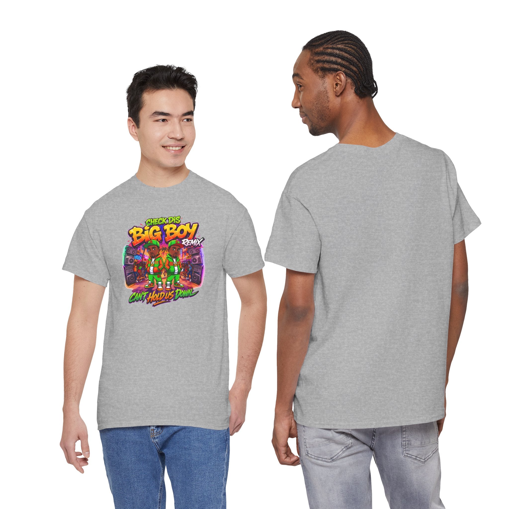 T-Shirt — " Check Dis Big Boy Remix" Retro Arcade Graphic Tee