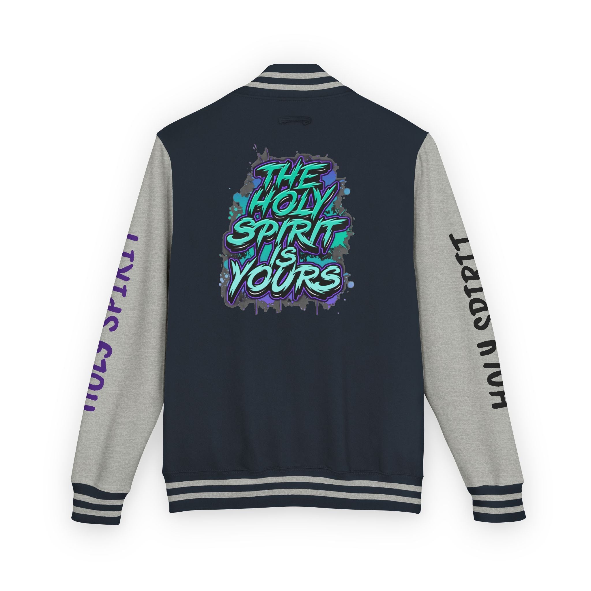 Letterman Jacket — "The Holy Spirit Is Yours" Graphic