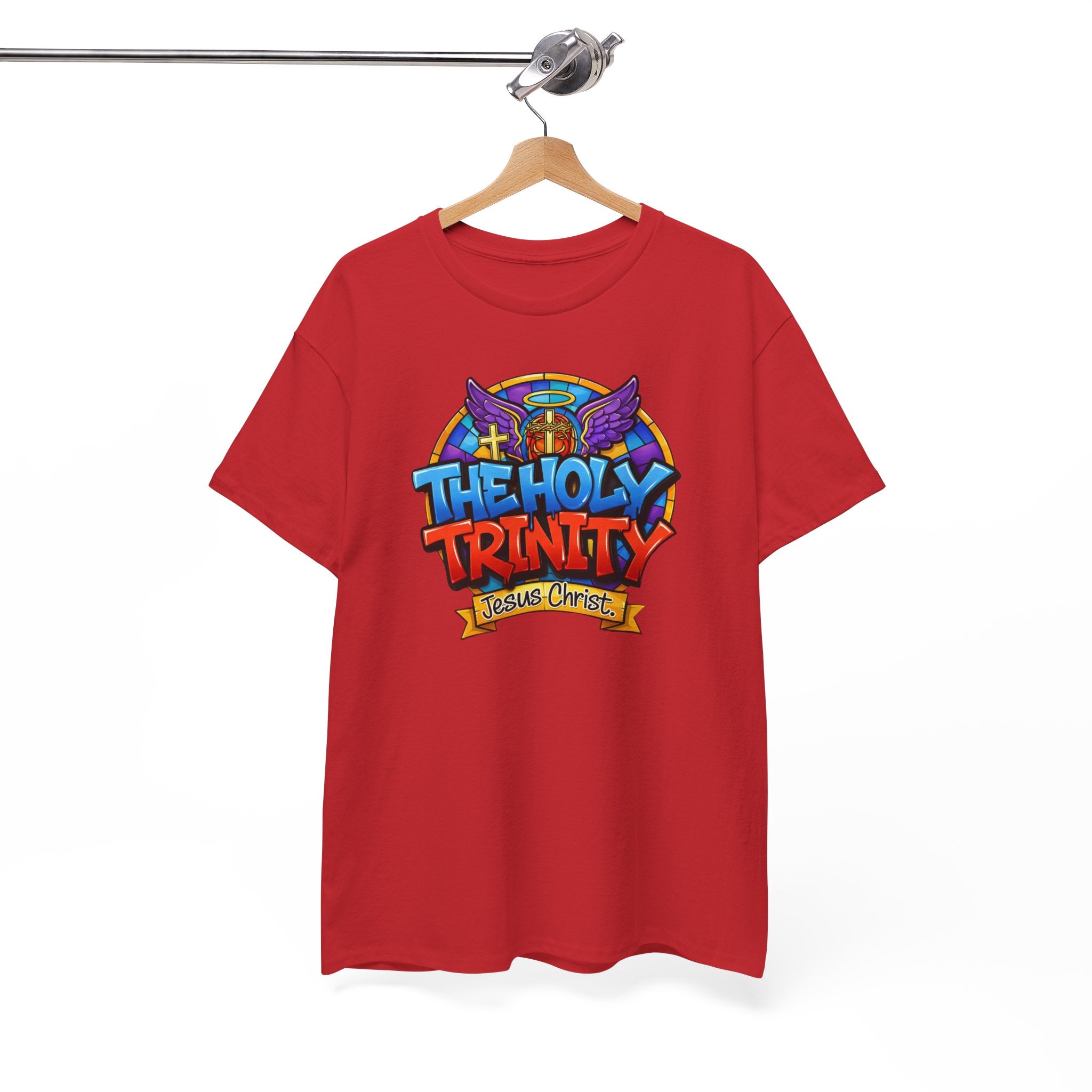 Christian T-Shirt — "The Holy Trinity: Jesus Christ" Colorful Faith Tee