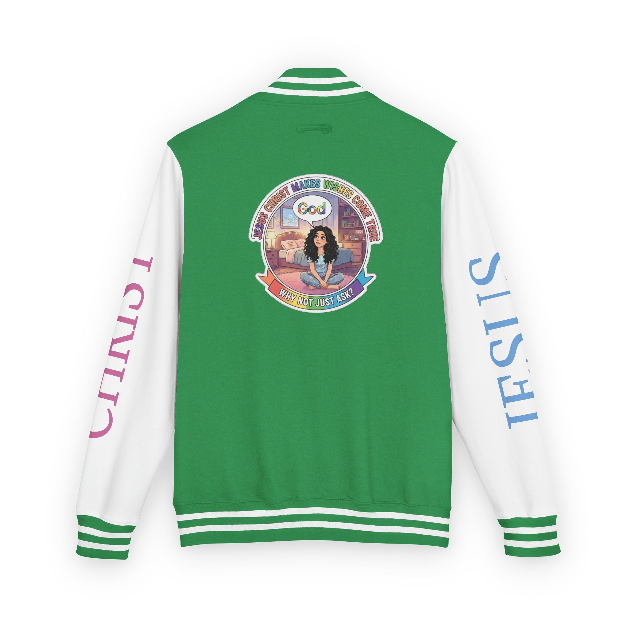 Spiritual Soul Seeker – "Why not just ask"  — Retro Gamer Club Varsity Jacket