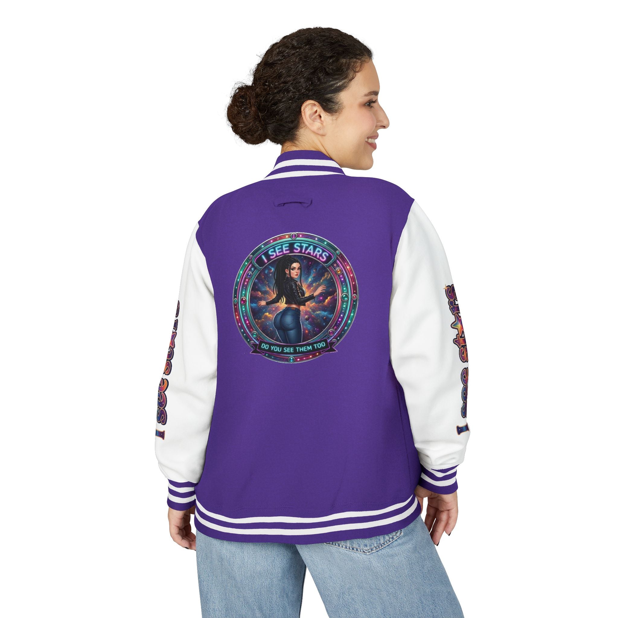 Heavyweight Letterman Jacket "I See Stars"