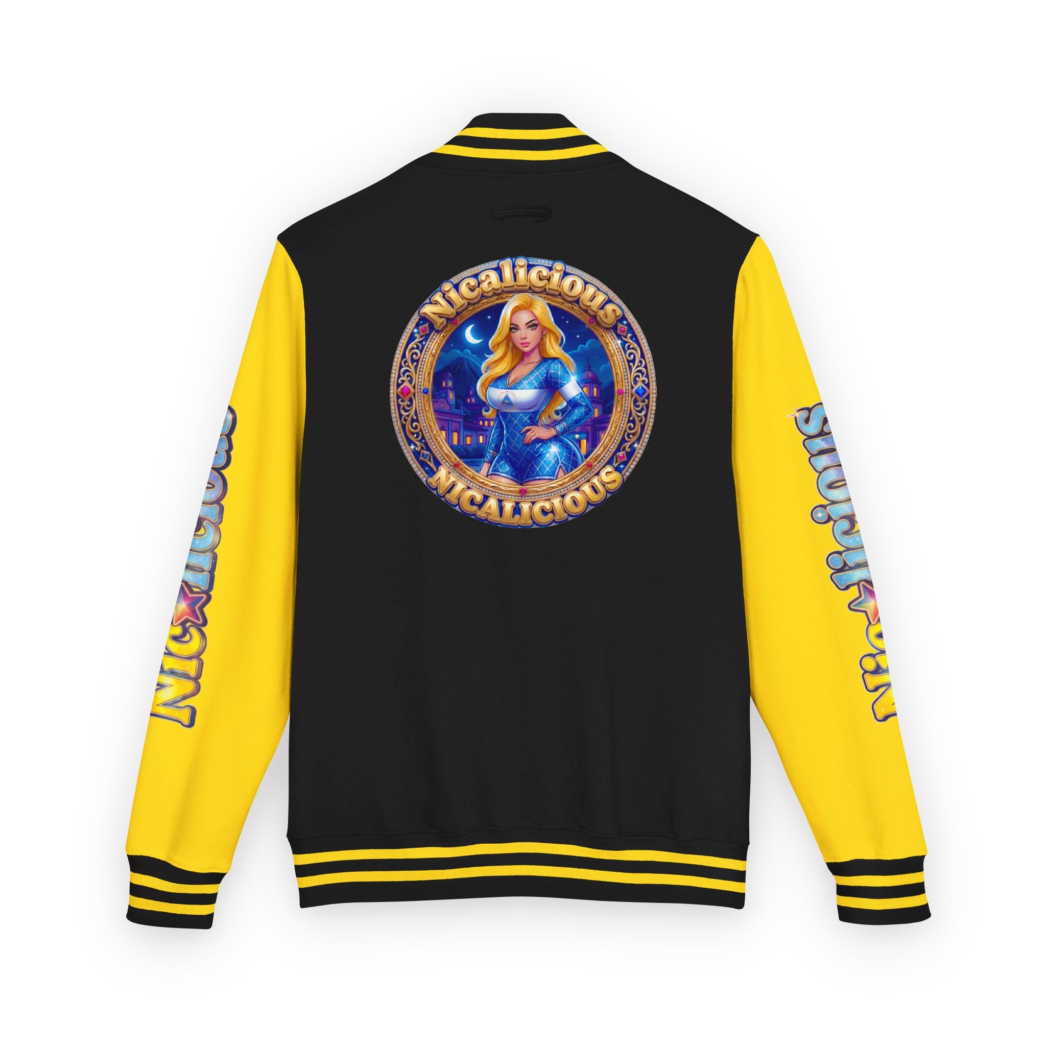 Letterman Jacket — "Nicalicious" Retro Crest Varsity Jacket