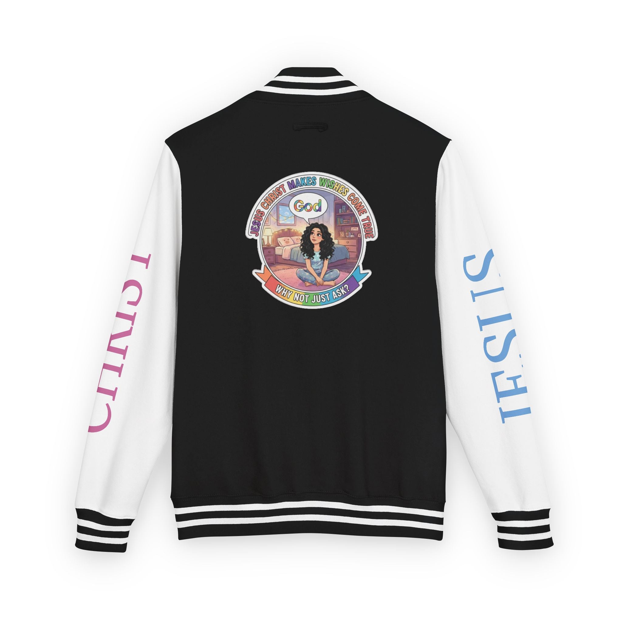 Spiritual Soul Seeker – "Why not just ask"  — Retro Gamer Club Varsity Jacket