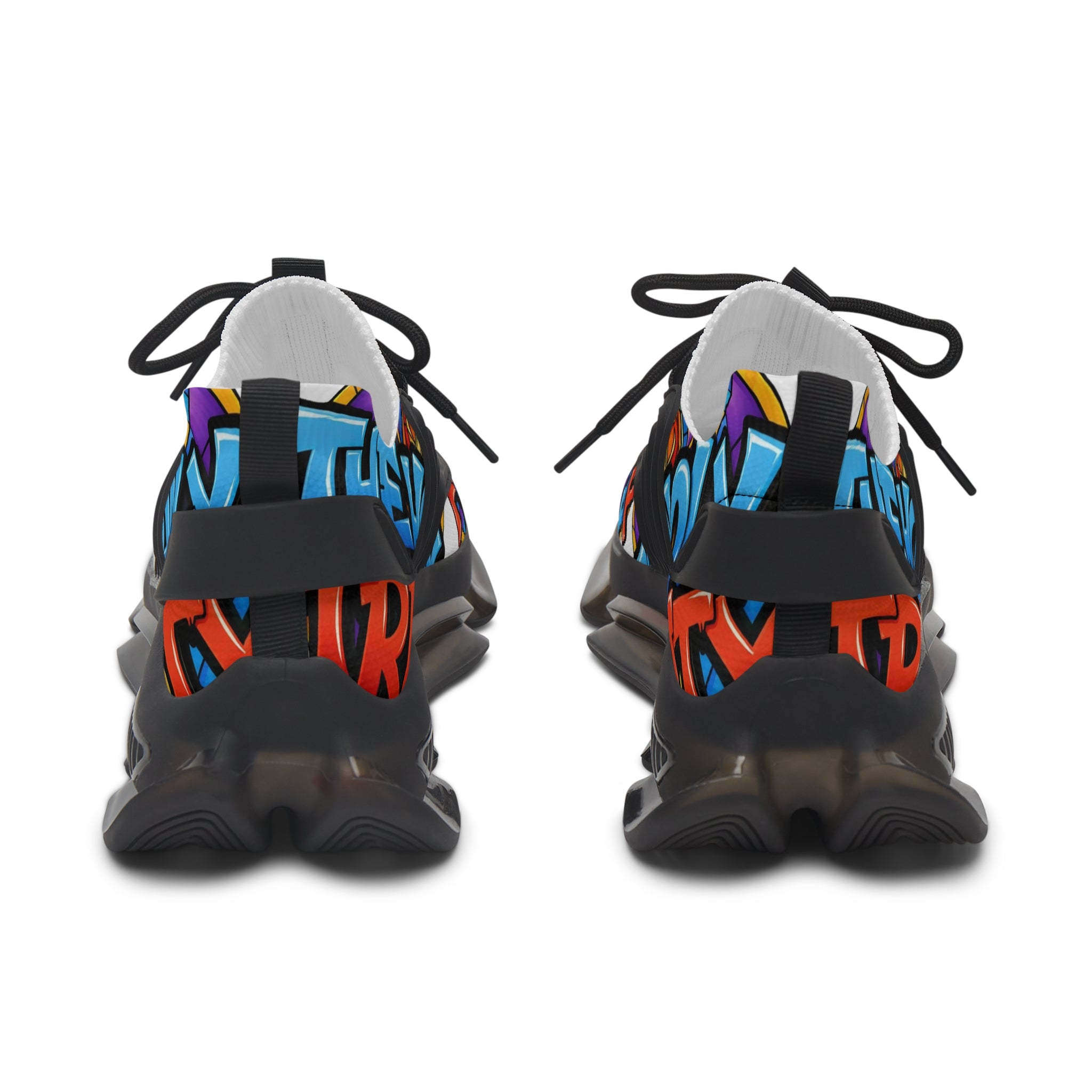 Men's Mesh Sneakers — Colorful Graffiti 'The Holy' Street Style