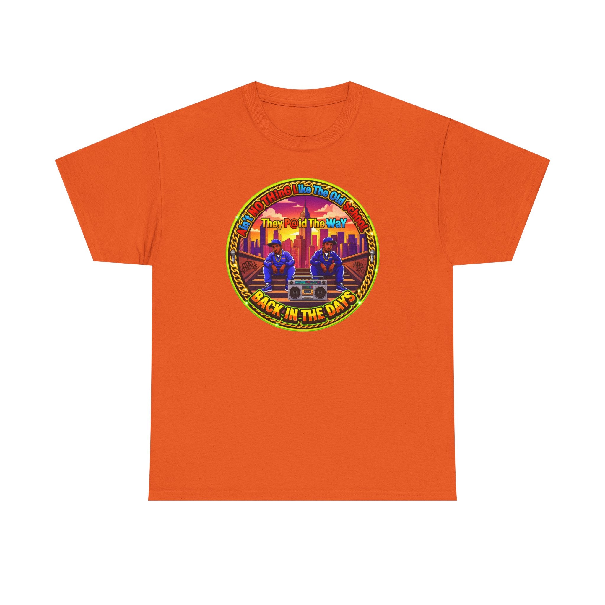 T-Shirt — Retro Sunset 'Aint No Thing Like The Old School' Graphic Tee