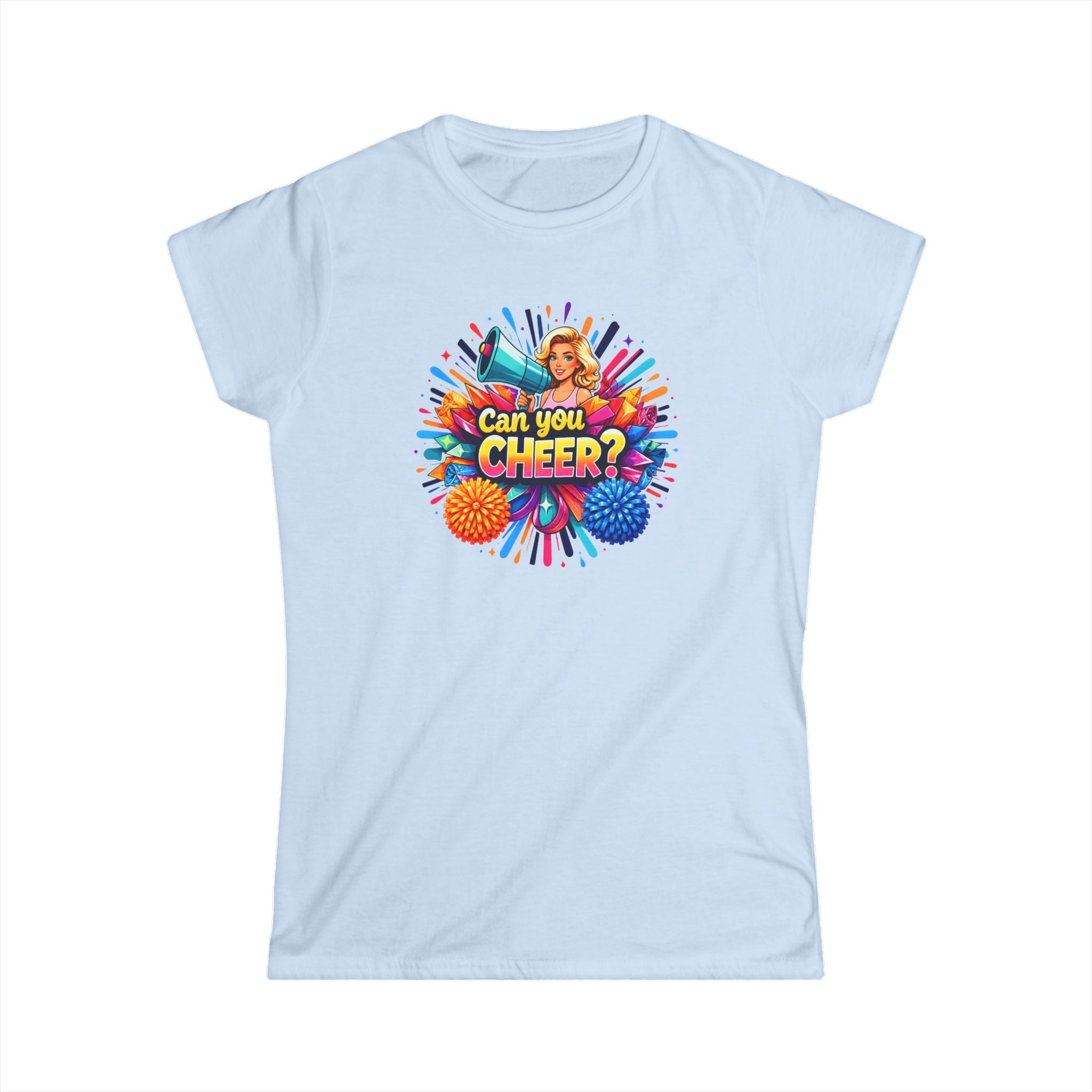Can You Cheer? Women's Cheerleading Graphic Tee