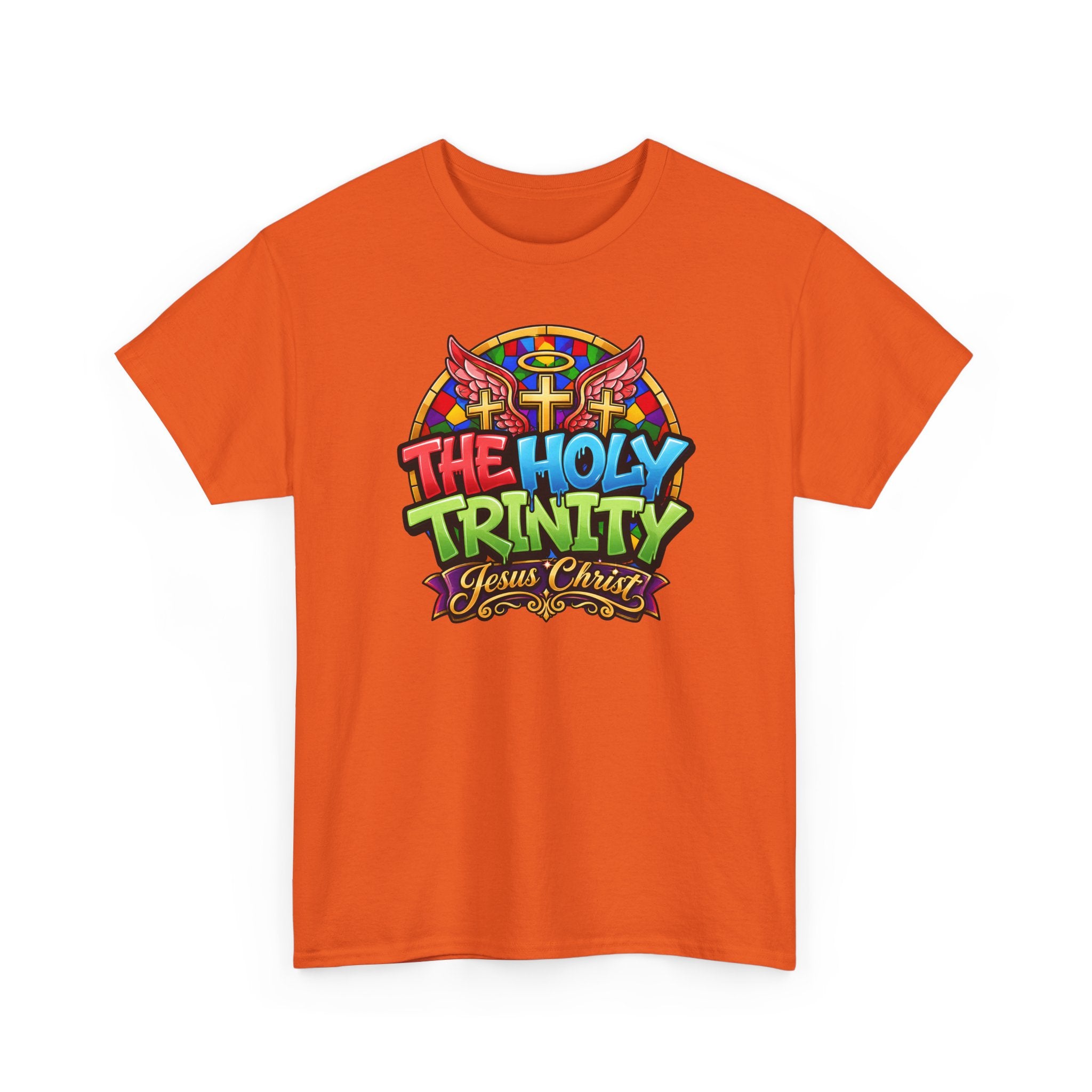 Holy Trinity Graphic Tee — 'The Holy Trinity Jesus Christ' Colorful Faith T-Shirt