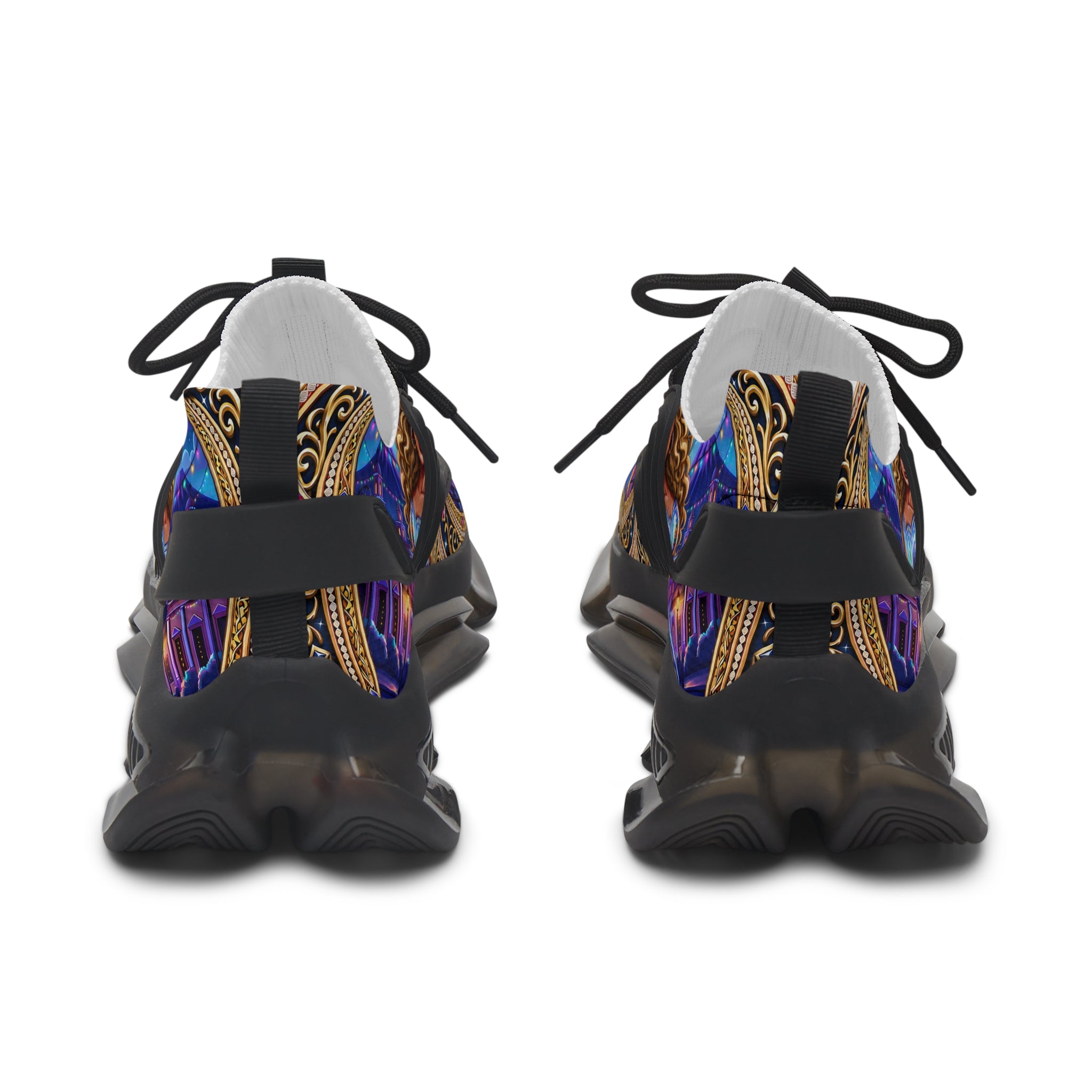 Mesh Sneakers —"Chapina-Licious "Latina Icon Art Print Lightweight Athletic Shoes