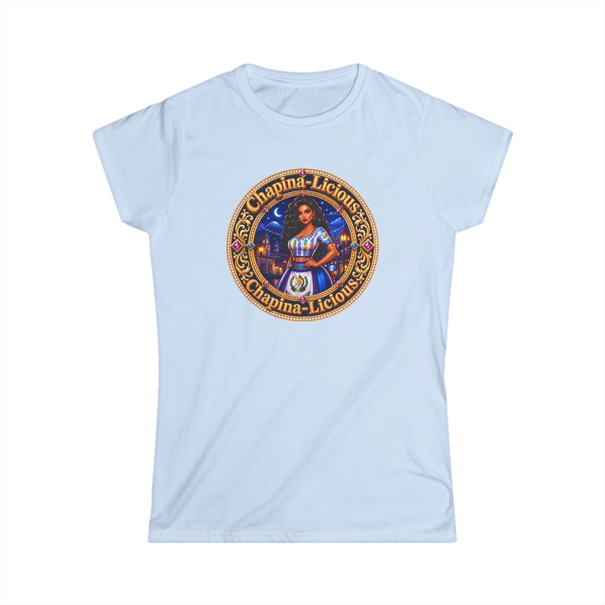 Vintage "Chapina-Licious" Graphic Tee — Retro Latin Heritage Women's Shirt