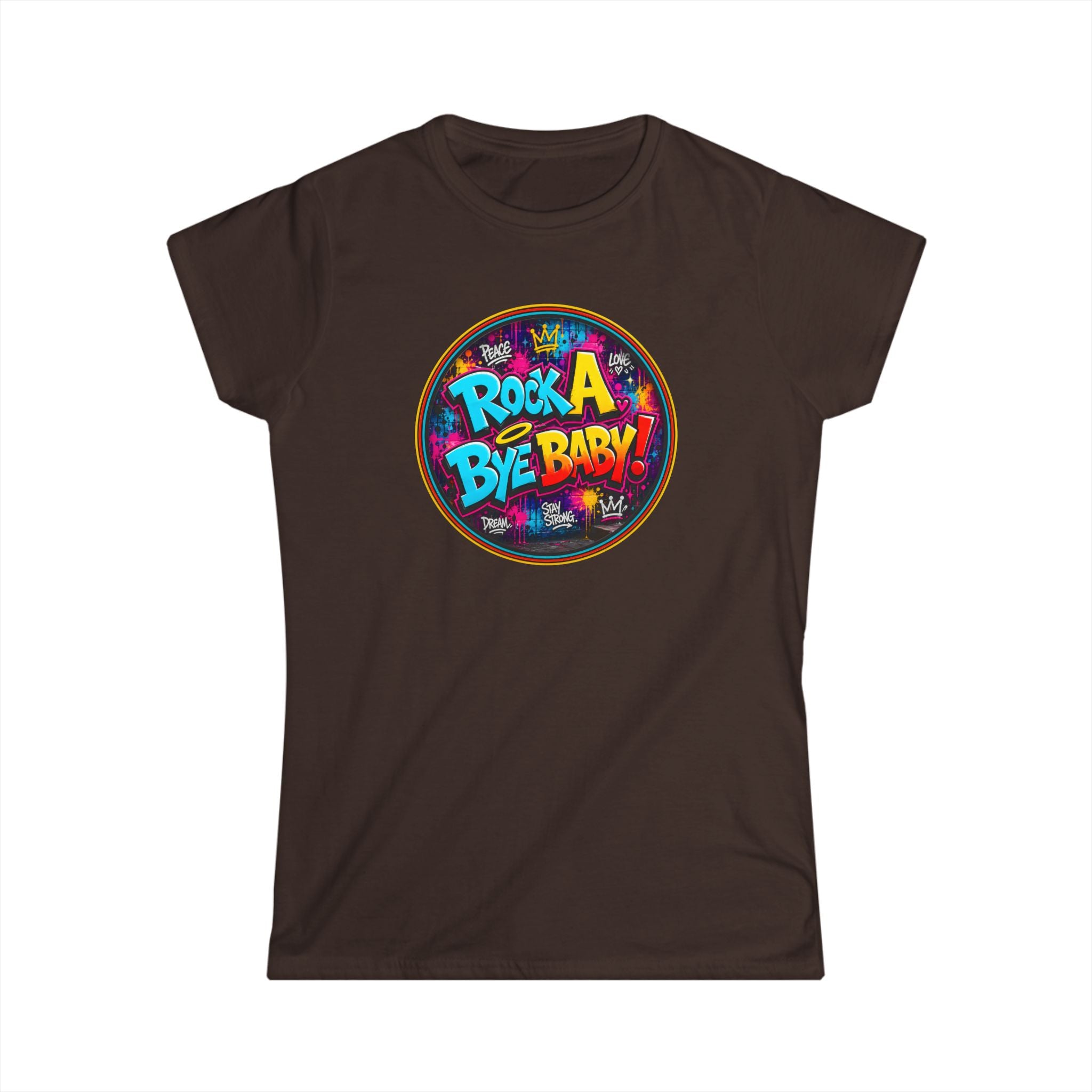 Women's Tee – "Rock A Bye Baby!" Classic White Softstyle T-Shirt