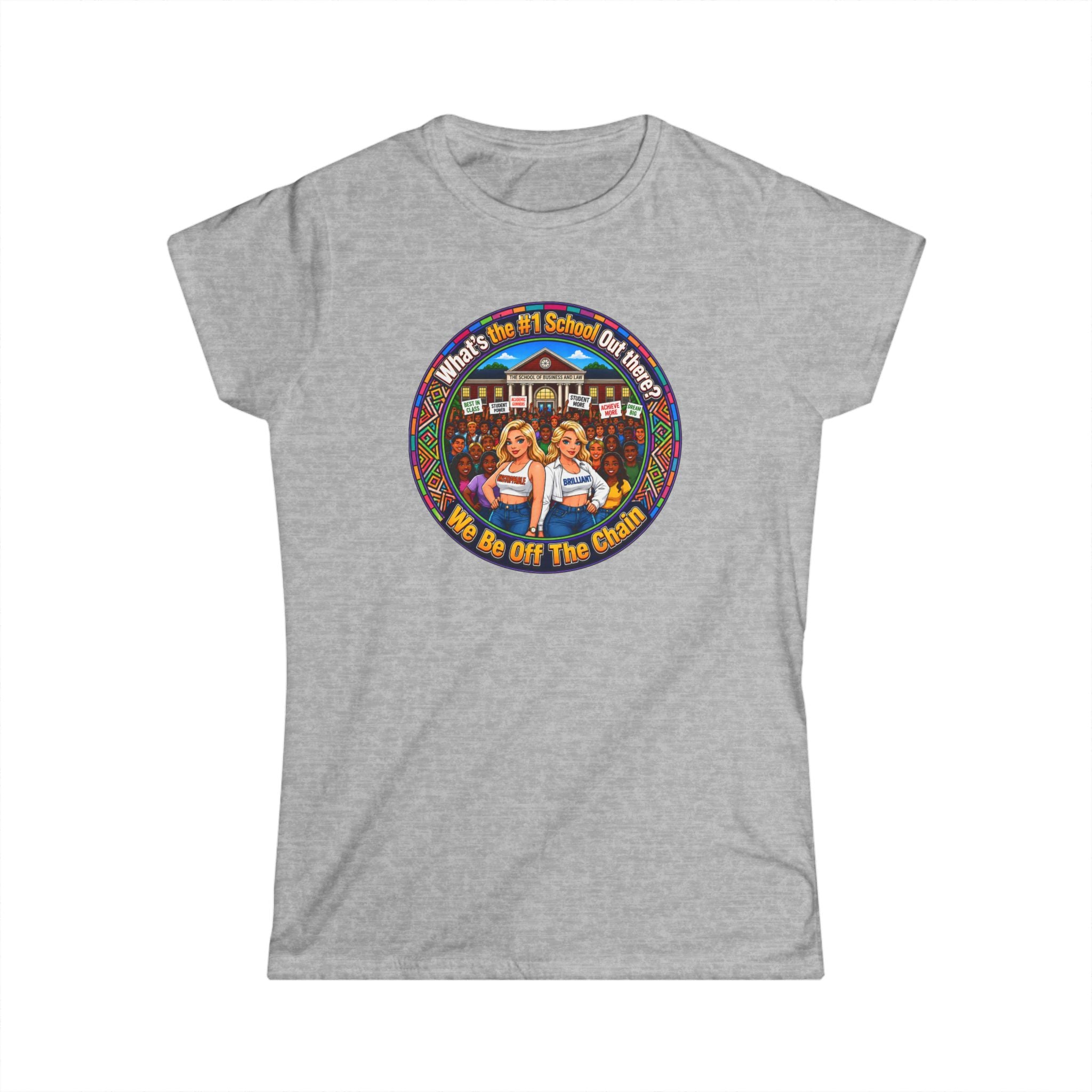 Vintage Cheerleader T‑Shirt - "Whats the #1 School Out There" Retro Campus Tee