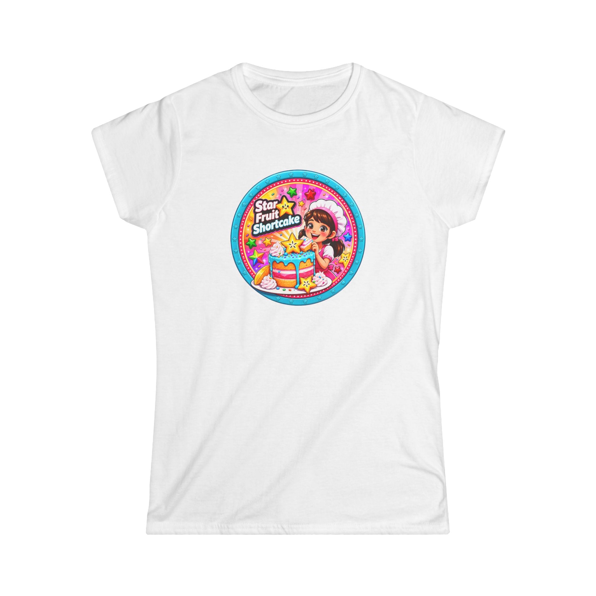 "Fruit Shortcake" Graphic Tee —  Retro Circle Design