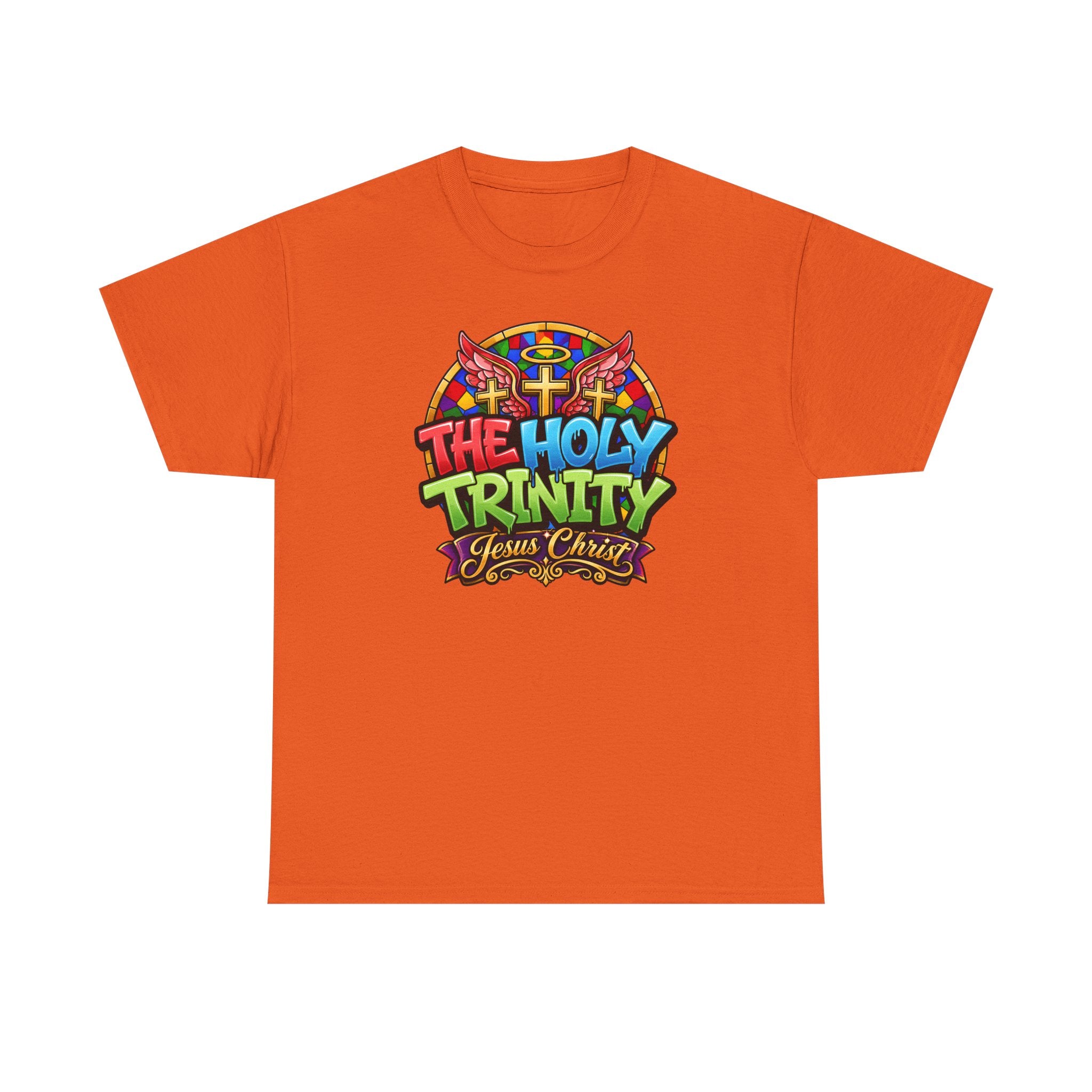 Holy Trinity Graphic Tee — 'The Holy Trinity Jesus Christ' Colorful Faith T-Shirt