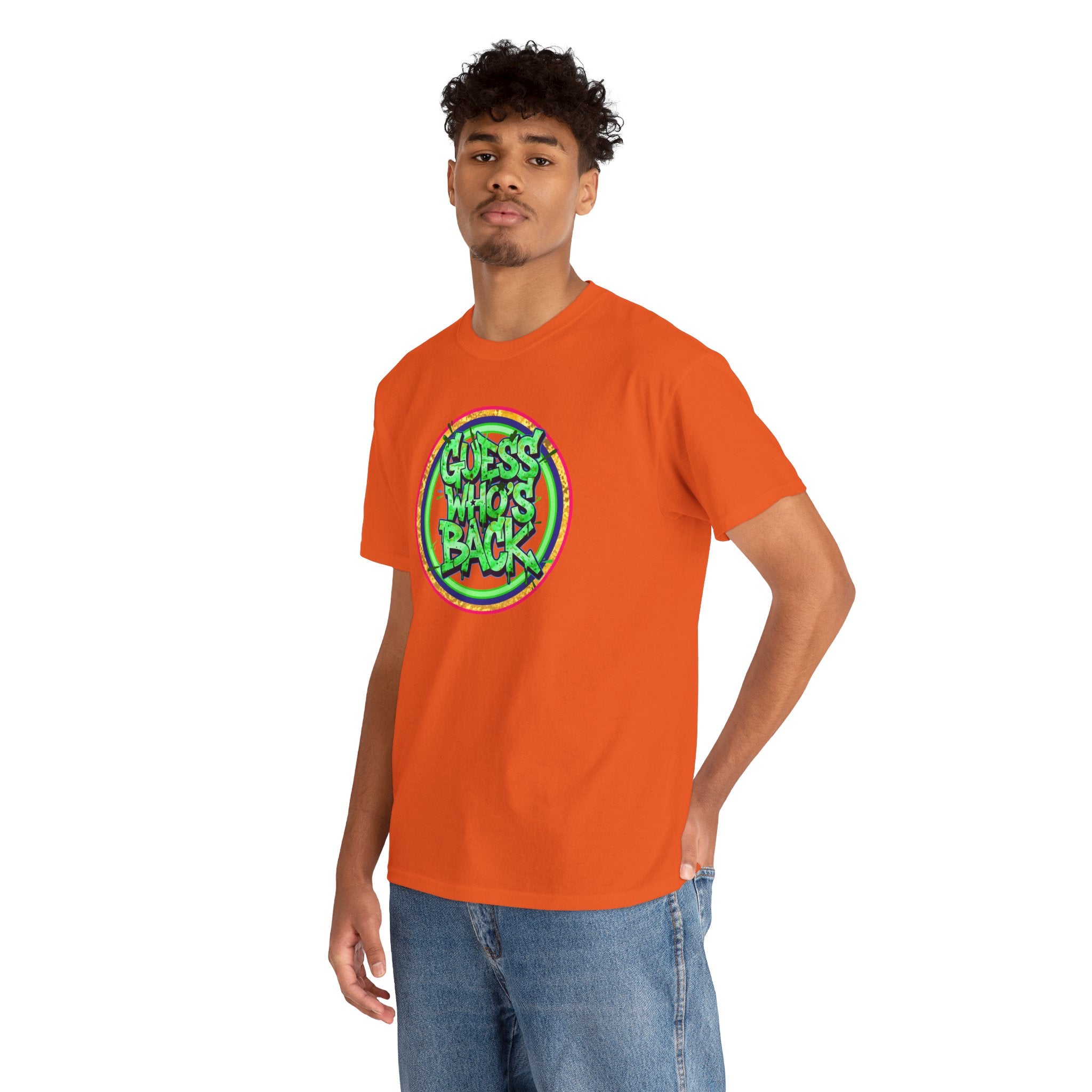 T-Shirt — "Guess Who's Back" Retro Graffiti Tee