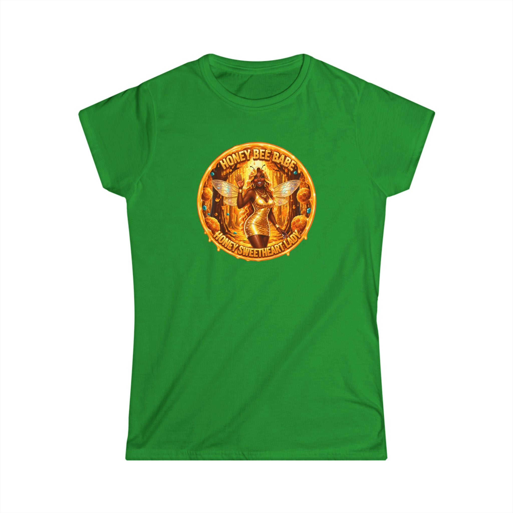 "Honey Bee Babe" Women's Tee — Vintage Beekeeper Graphic