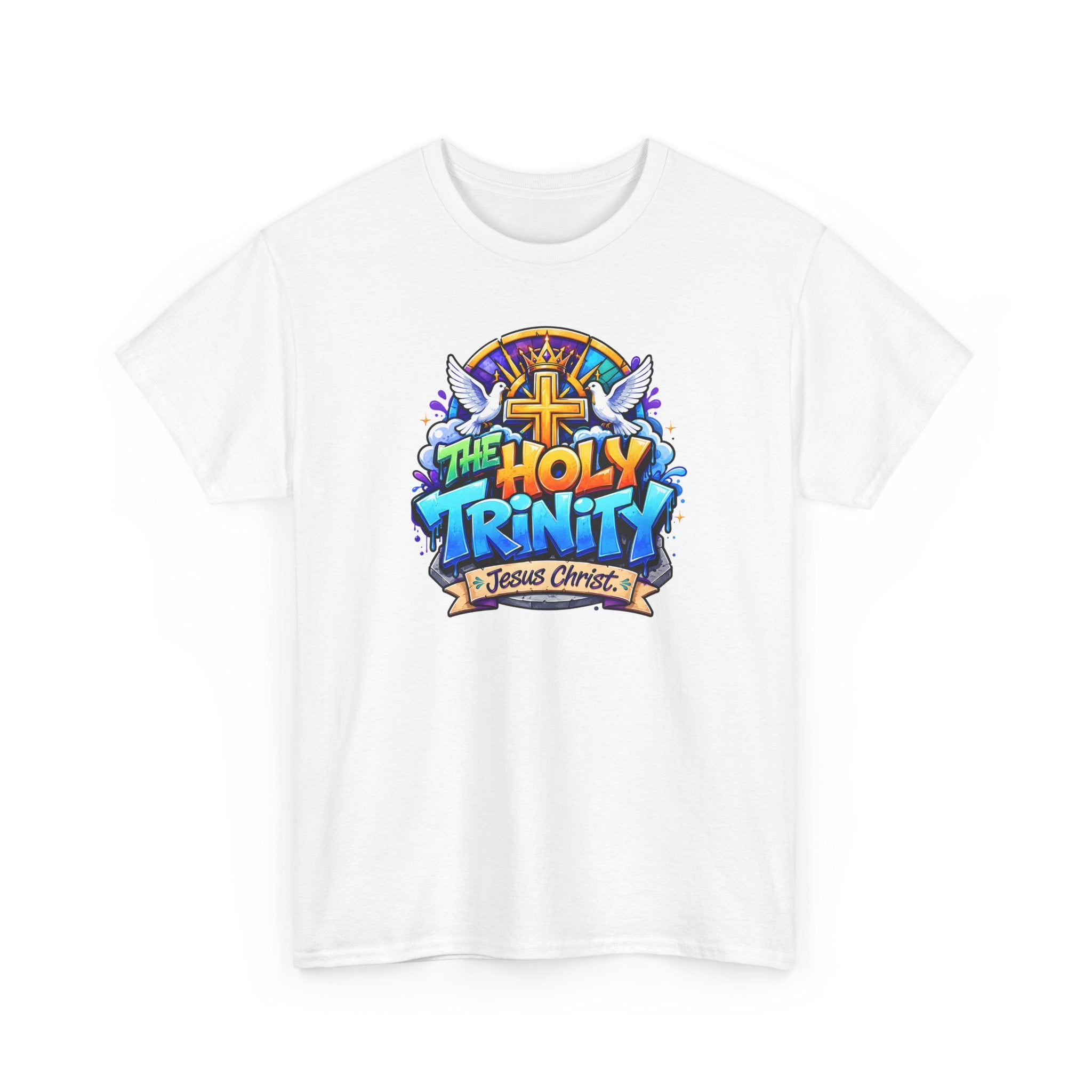 Christian Tee - "The Holy Trinity" Church Youth Graphic T-Shirt