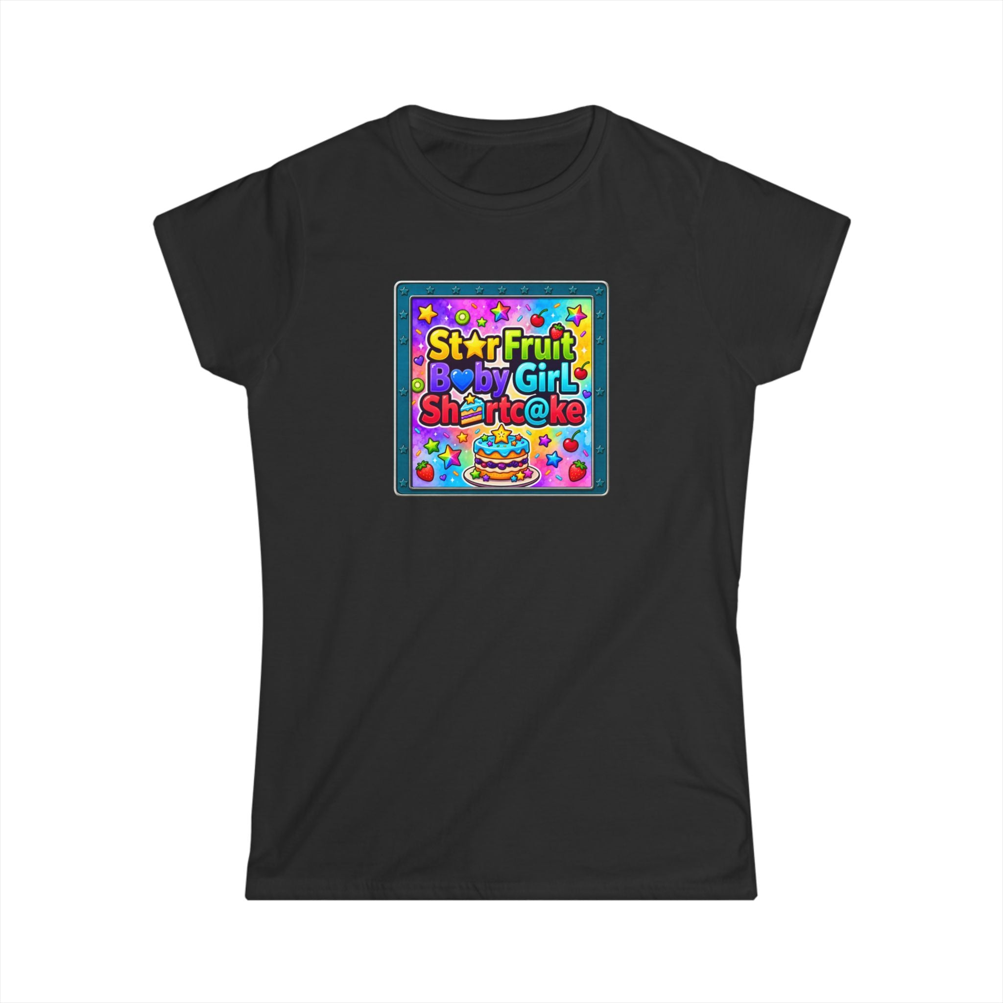 "Star Fruit Baby Girl" Tee — Colorful Starfruit Graphic T-Shirt