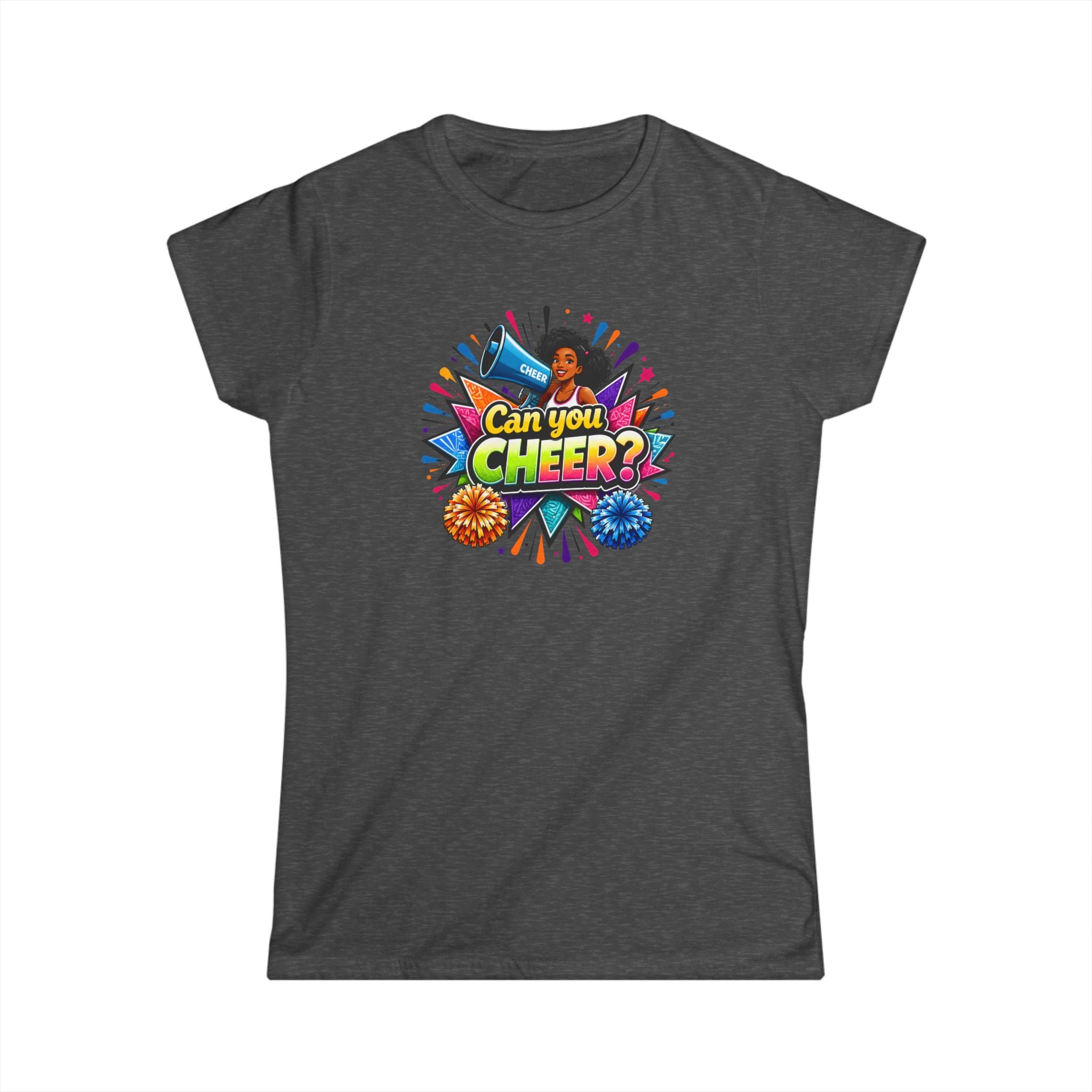 Can You Cheer? Cheerleader Graphic Tee — Women's Cheerleading T-Shirt