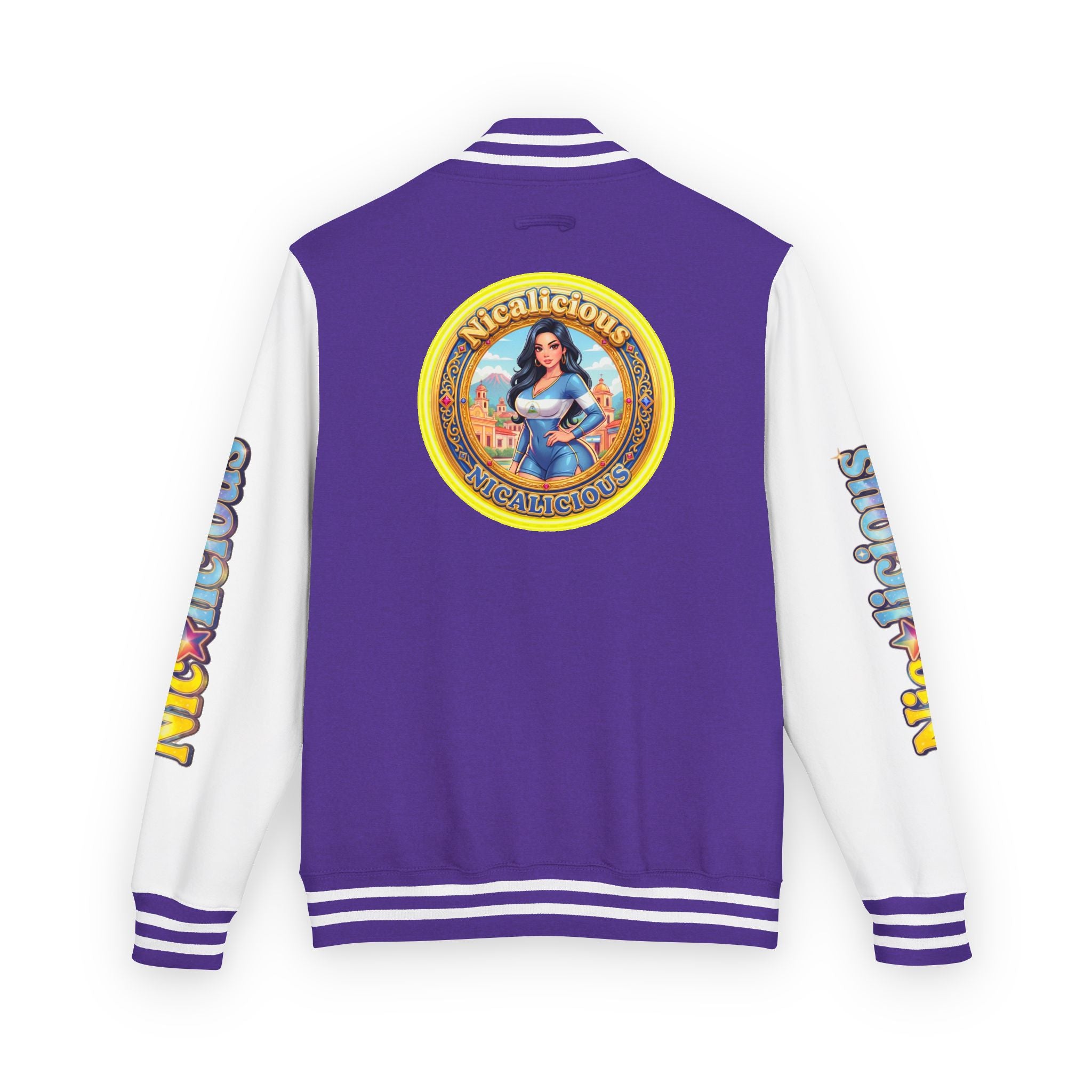Letterman Jacket — 'Nicalicious' Retro Badge Varsity Jacket