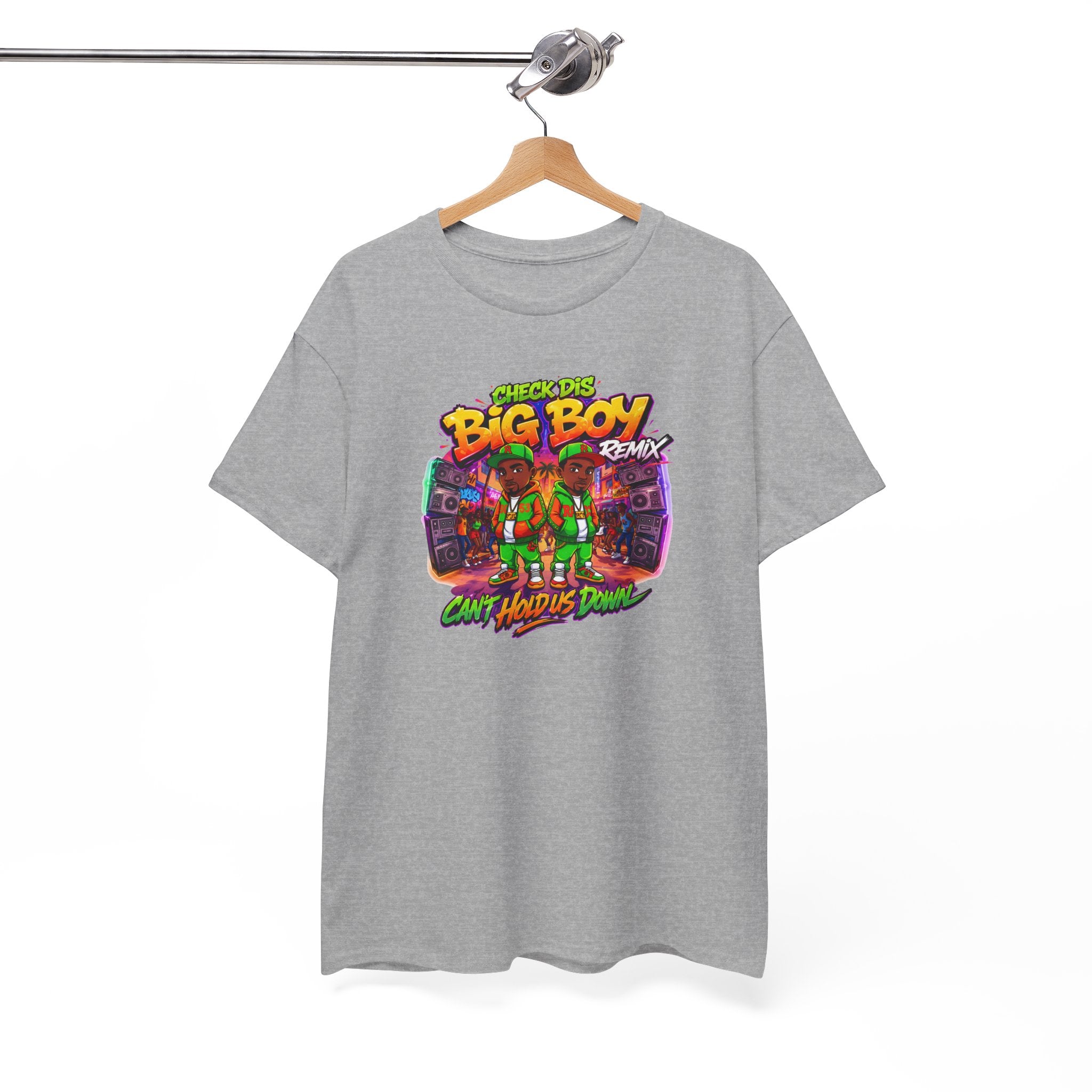 T-Shirt — " Check Dis Big Boy Remix" Retro Arcade Graphic Tee